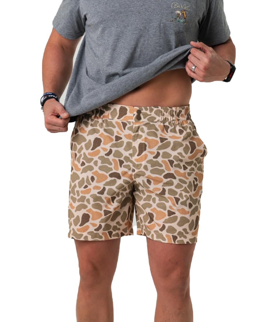 BURLEBO Men’s Everyday Shorts – Lightweight Casual Shorts with Stretch Fabric and Functional Pockets