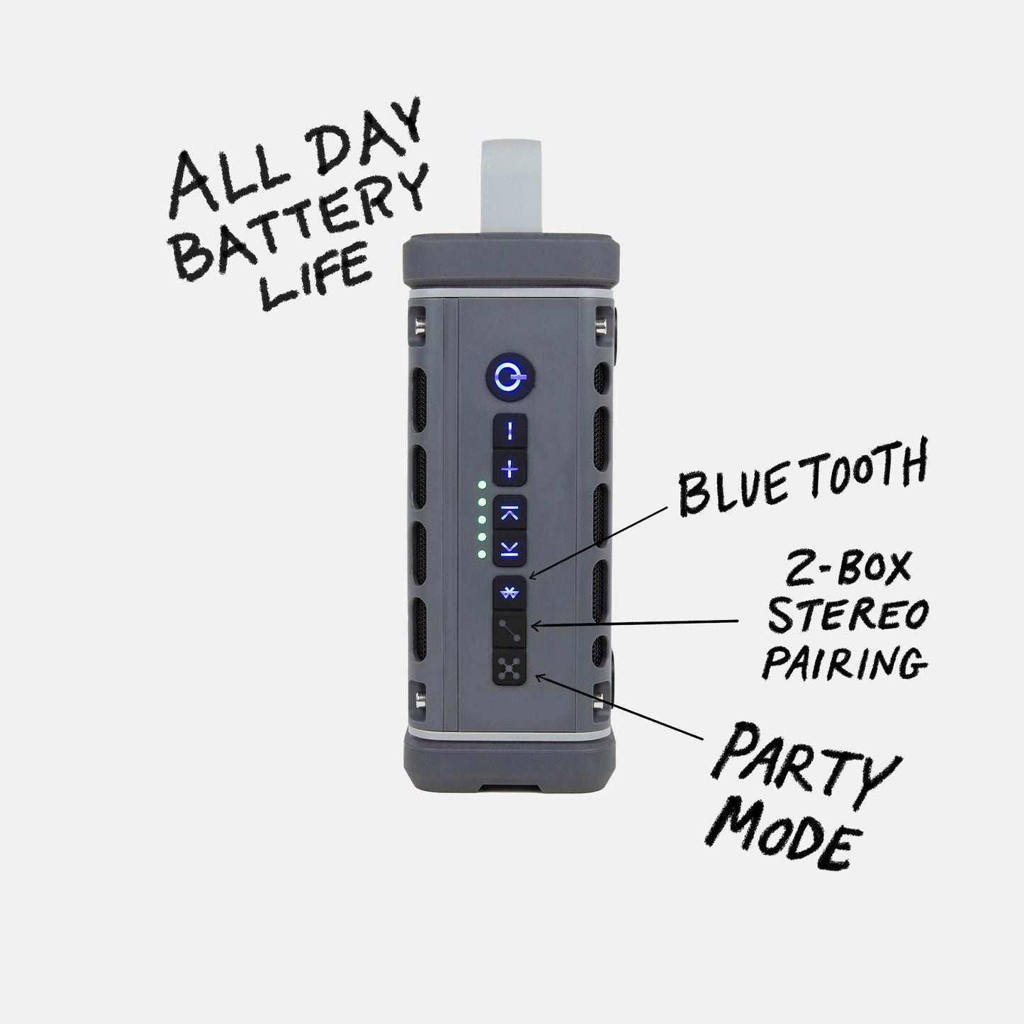 Turtlebox Ranger: Loud! Outdoor Portable Bluetooth 5.4 Speaker | Rugged, Waterproof, Ultra-Portable | Plays to 105db, Deep Bass, Shockproof, Unlimited Pairing for Full Stereo Experience, Tan