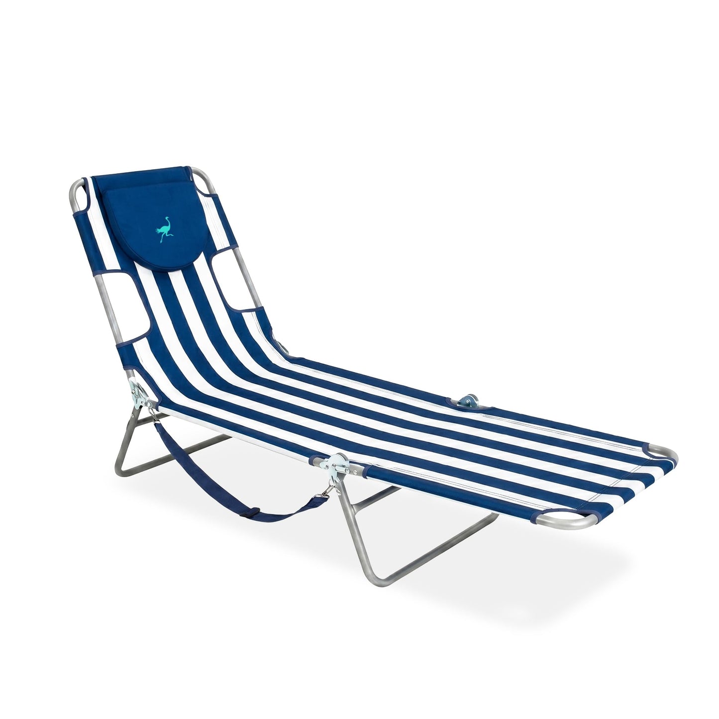 Ostrich the Original Chaise 72 x 22 Inch Lounge Portable Reclining Lounger, Outdoor Patio, Beach, Lawn, Camping, or Pool Tanning Chair, Teal