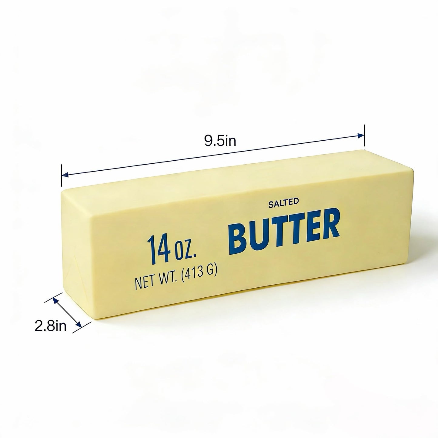 9.5in Butter Squishy,Large Slow Rising Squishy，Sticky Butter Sticks Squeeze Toy,Large Fidget ,Party Favor