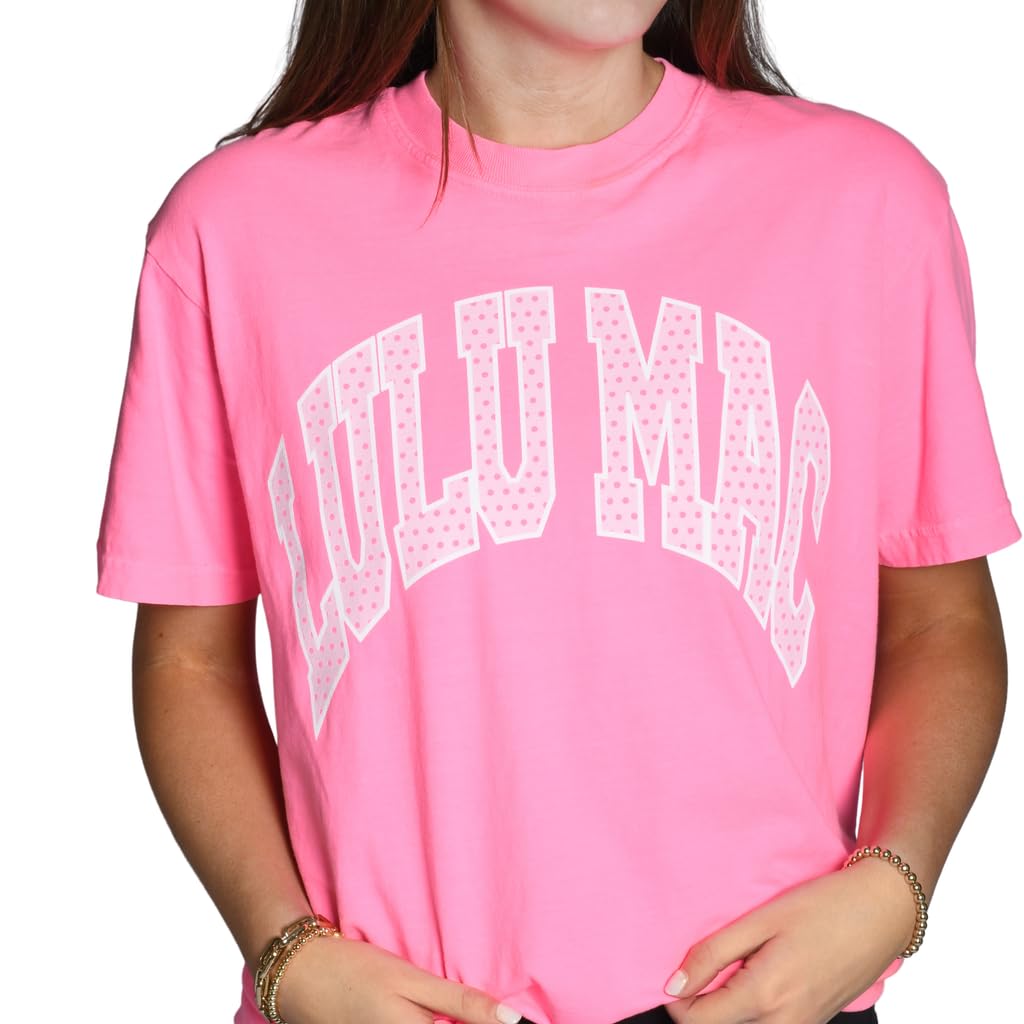 LULU MAC Polka Dot Comfort Colors T-Shirt - Adult