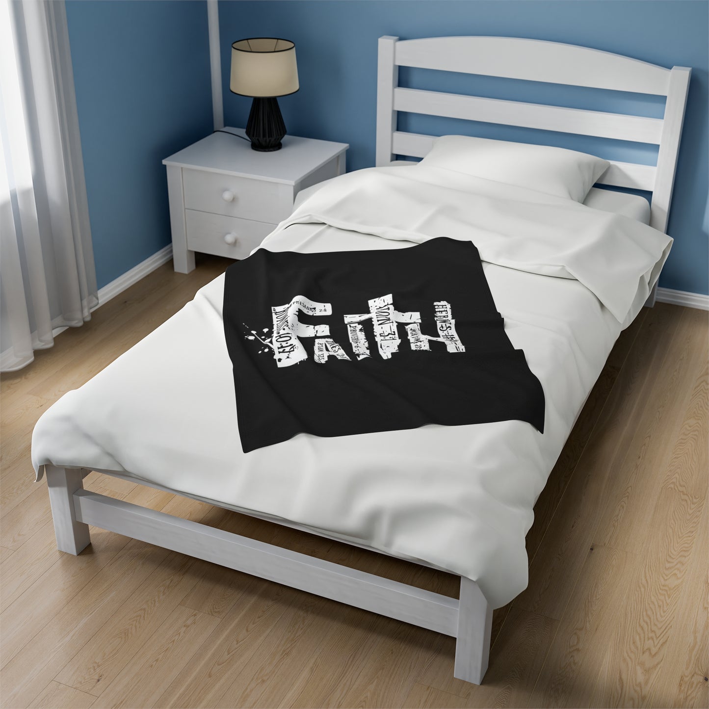 FAITH Velveteen Plush Blanket