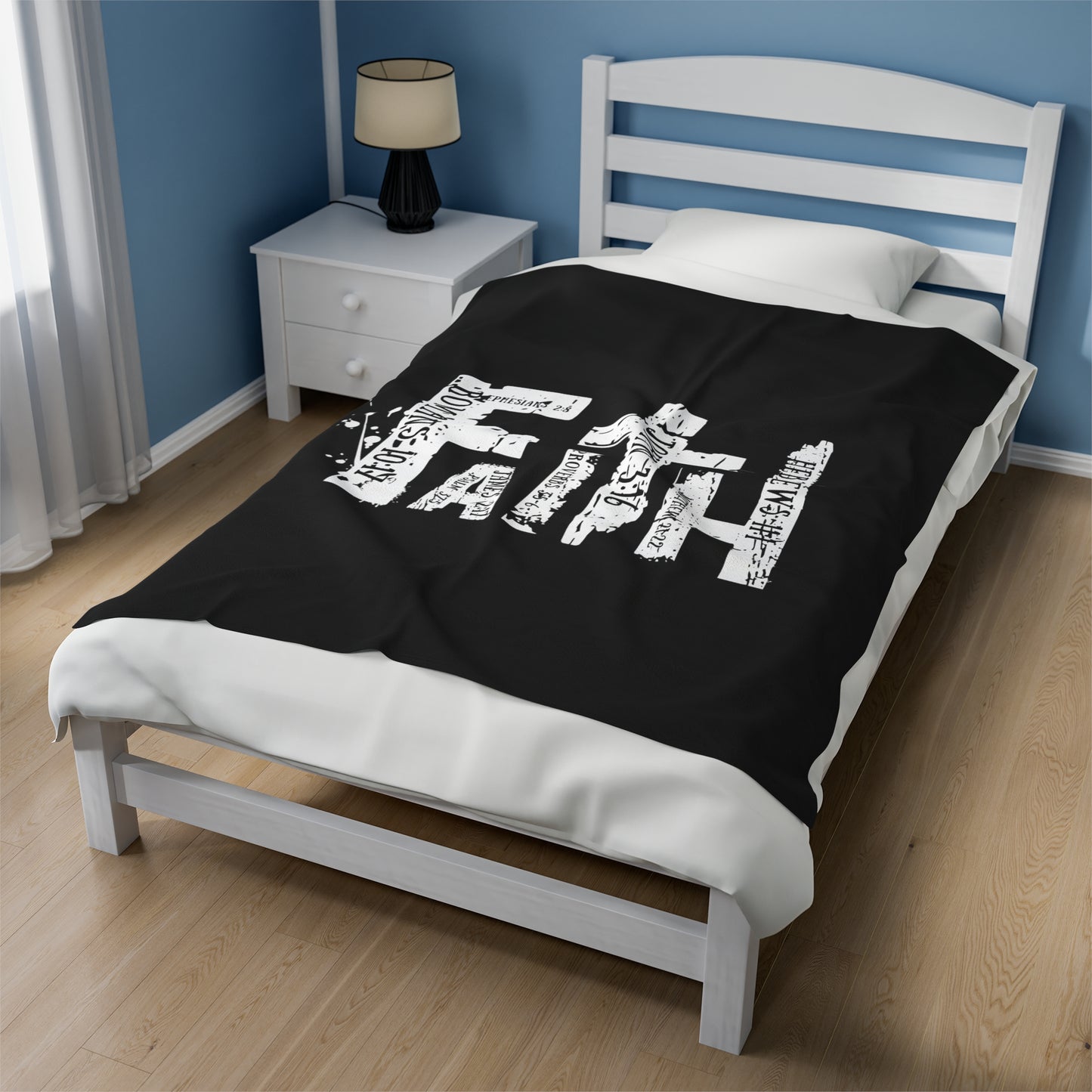 FAITH Velveteen Plush Blanket