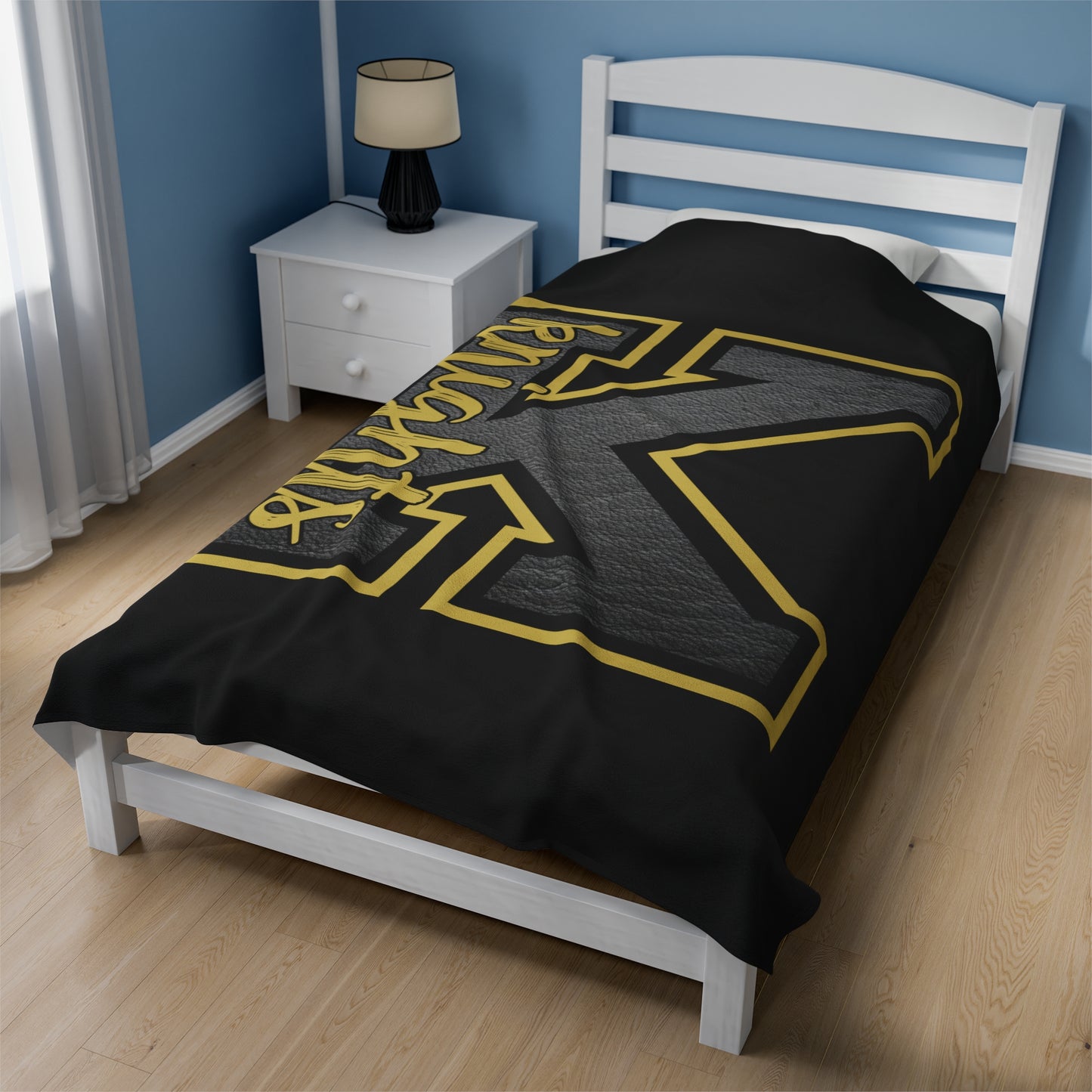 Black Knights Velveteen Plush Blanket