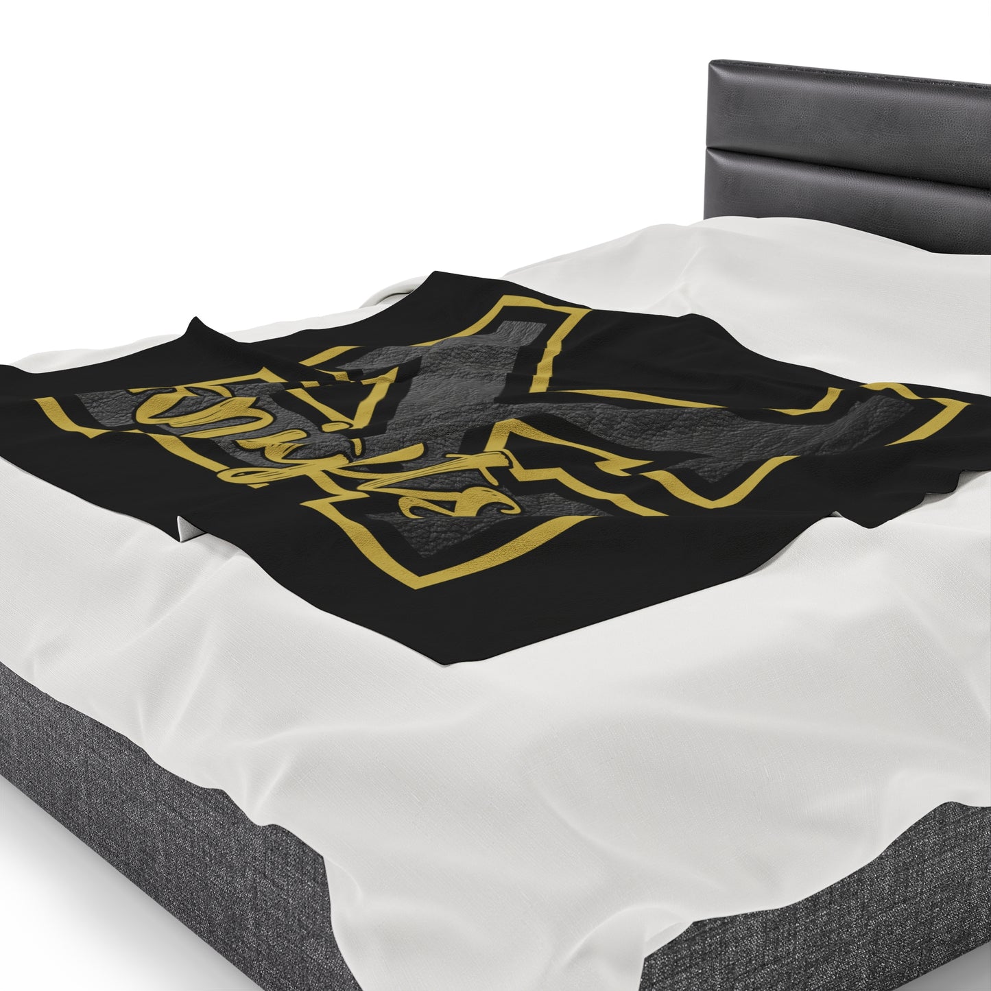 Black Knights Velveteen Plush Blanket