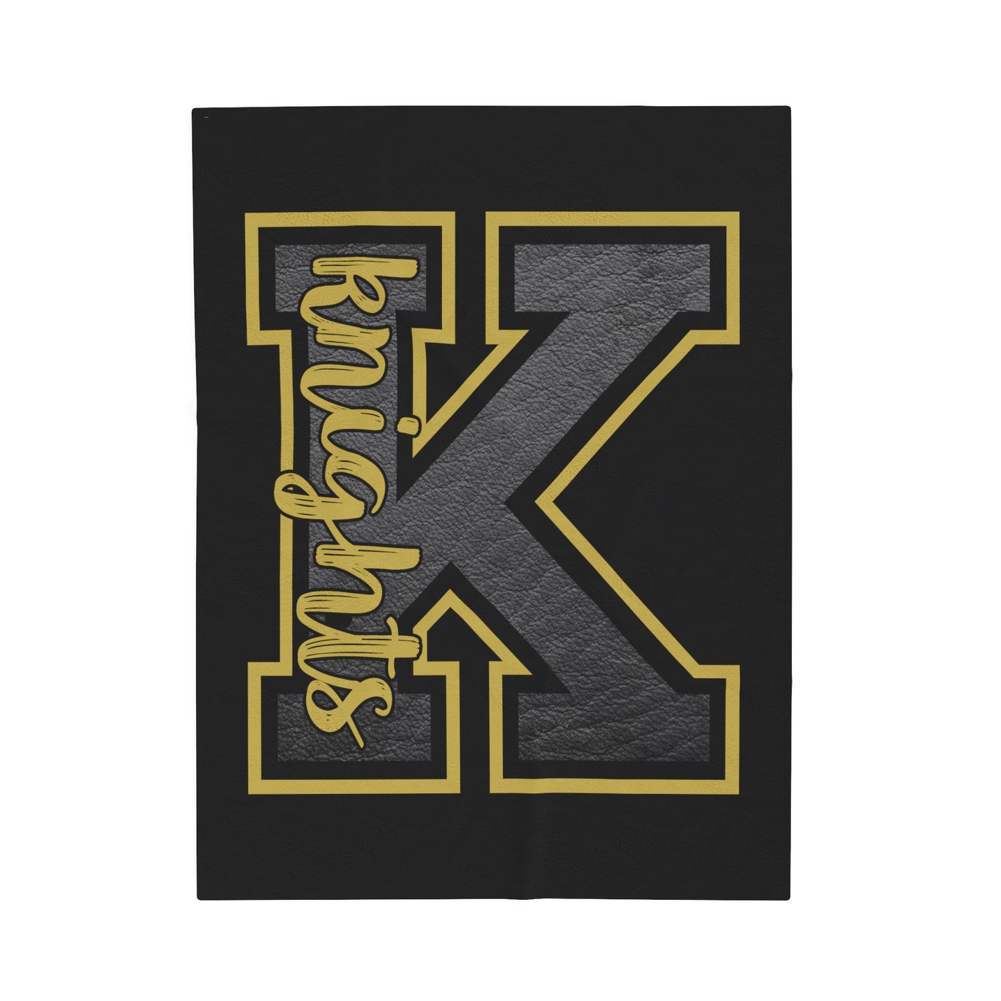 Black Knights Velveteen Plush Blanket