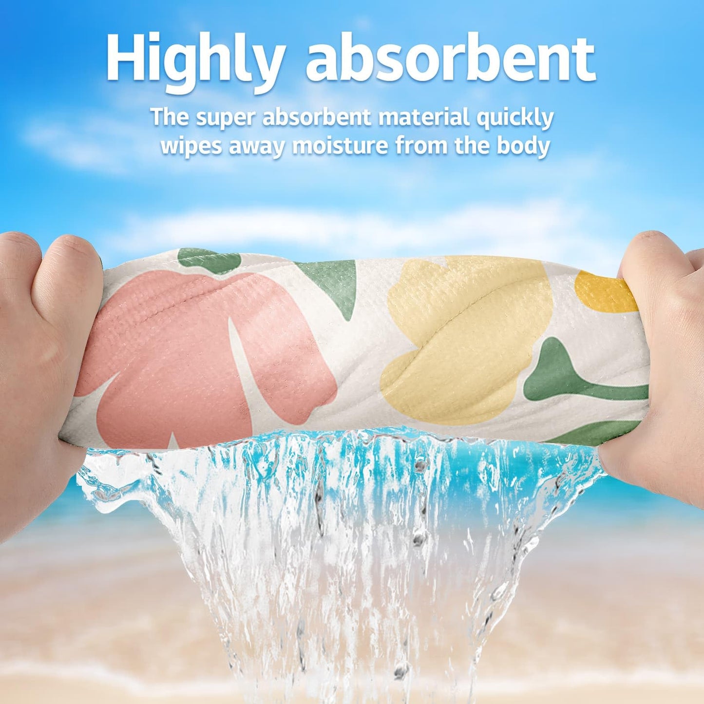 Personalized Beach Towels for Kids Adults - Custom Kids Beach Towels with Names- Customized Sand Free Quick Dry Striped Bath/Pool/Beach Towel for Boys Girls Women Men(Color1)
