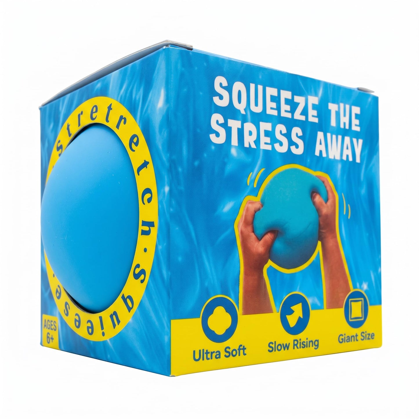 Giant 4 Inches Jumbo Stress Balls for Adults Anxiety Relief, Nedoh Balls Squishy Balls Fidget Squeeze Squish Big Ball for Anti-Stress