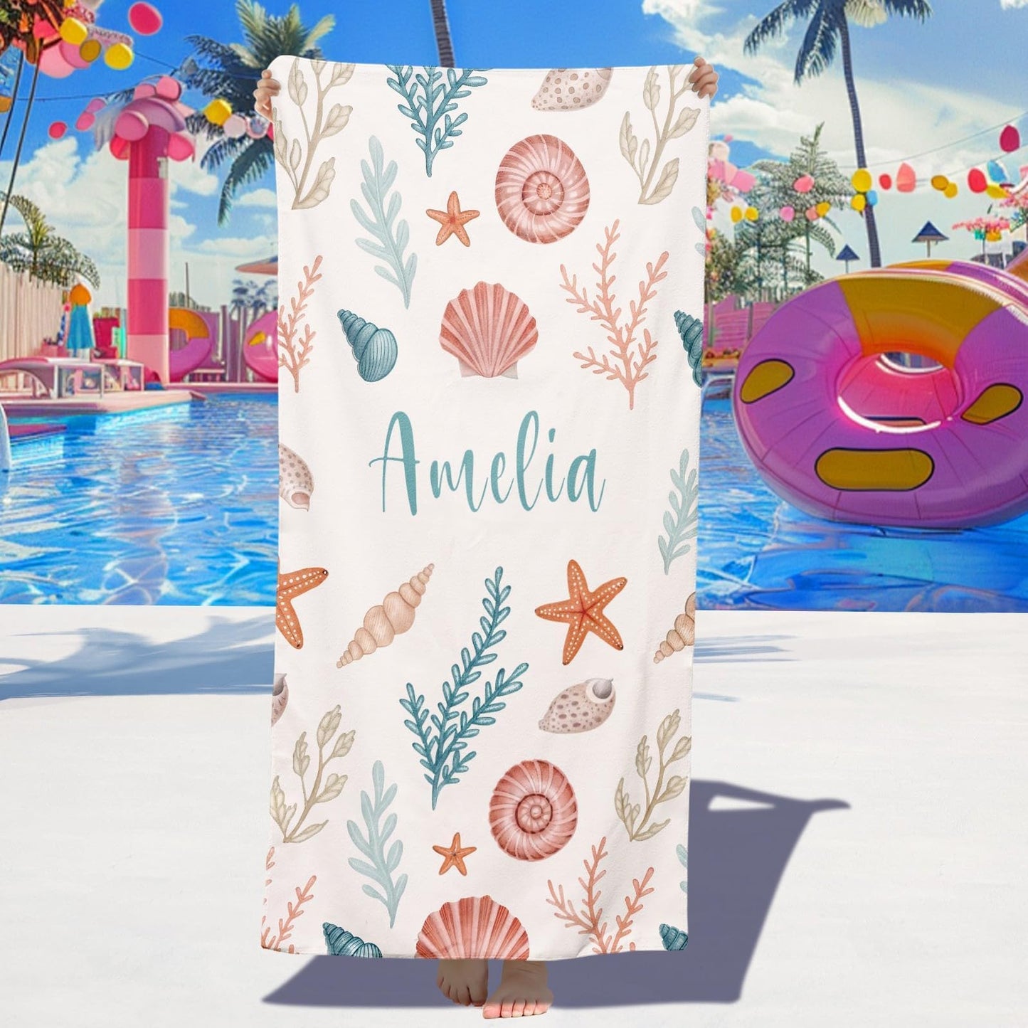 Personalized Beach Towels for Kids - Custom Ice Cream Drip Baseball Beach Towel for Boys,Customized Ultra Absorbent Super Soft Swim/Pool Towel,Team Gift,Youth Baseball Gift for Boys