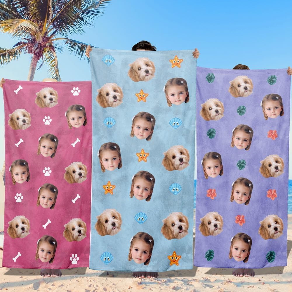 Personalized Beach Towels for Kids - Custom Ice Cream Drip Baseball Beach Towel for Boys,Customized Ultra Absorbent Super Soft Swim/Pool Towel,Team Gift,Youth Baseball Gift for Boys