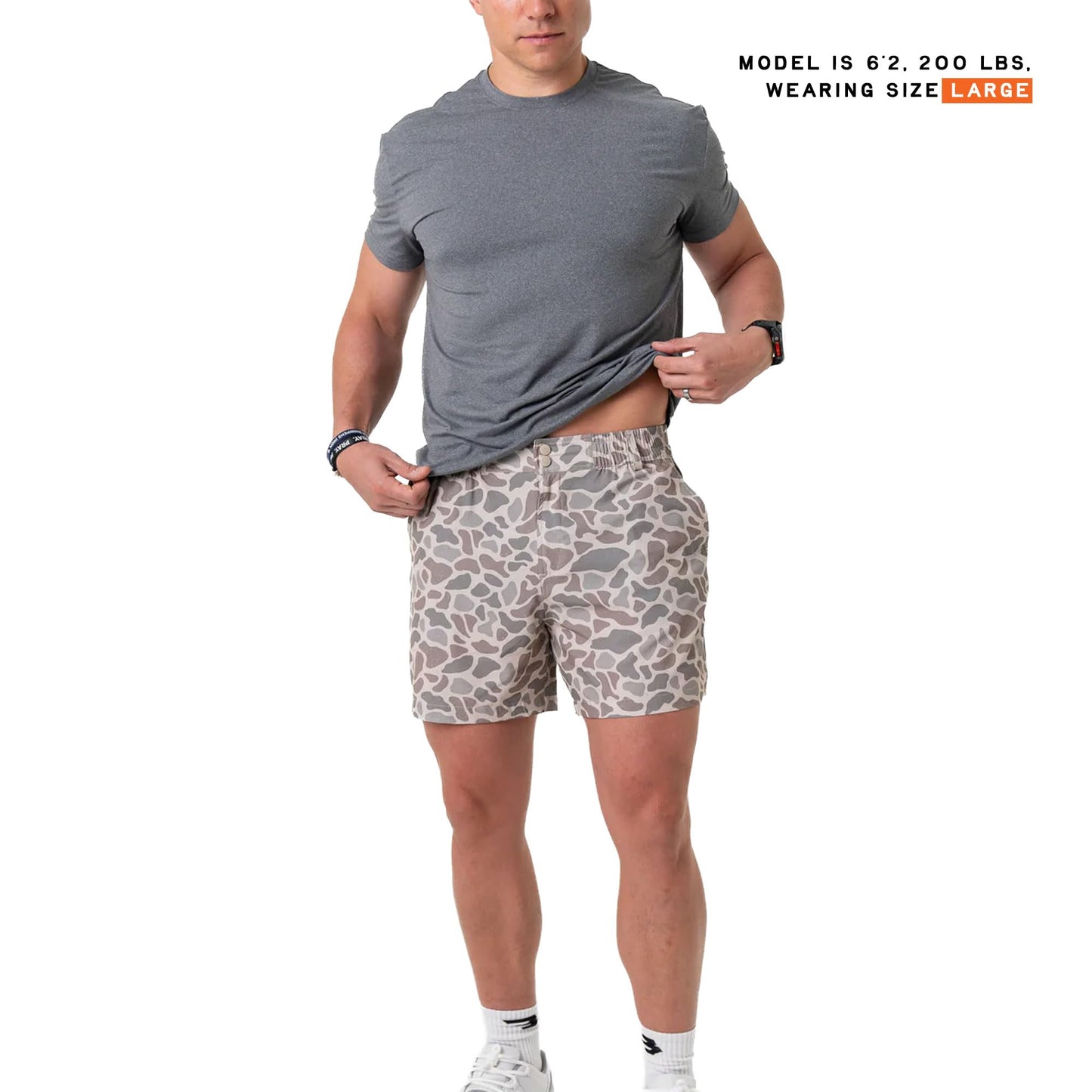 BURLEBO Men’s Everyday Shorts – Lightweight Casual Shorts with Stretch Fabric and Functional Pockets