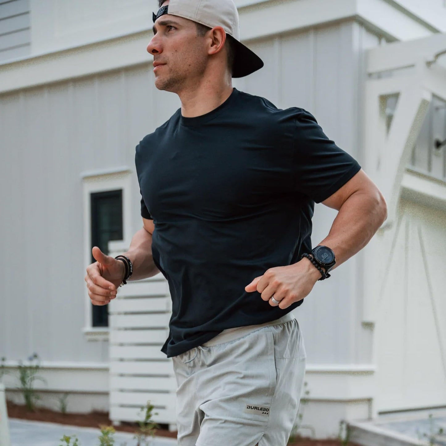 Burlebo Go to Tee – Men’s Lightweight Performance Shirt with UPF 50 Sun Protection