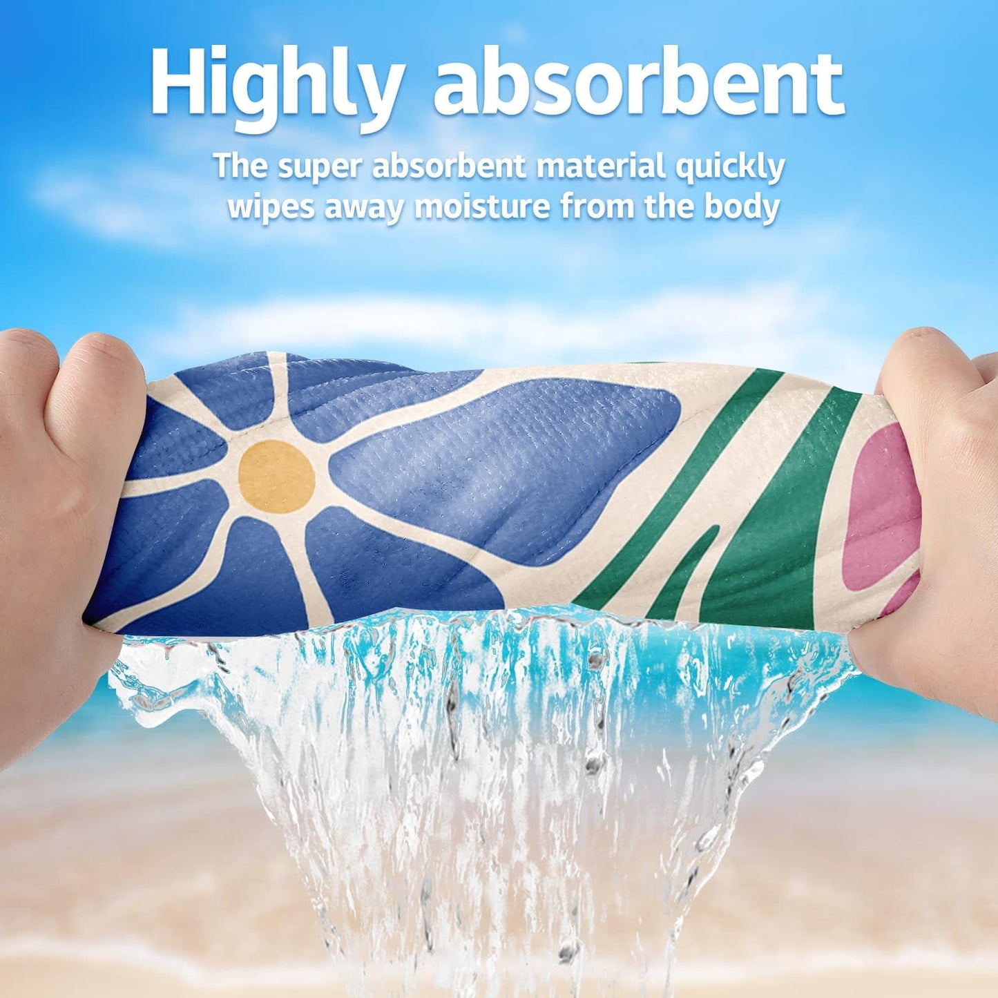 Personalized Beach Towels for Kids Adults - Custom Kids Beach Towels with Names- Customized Sand Free Quick Dry Striped Bath/Pool/Beach Towel for Boys Girls Women Men(Color1)