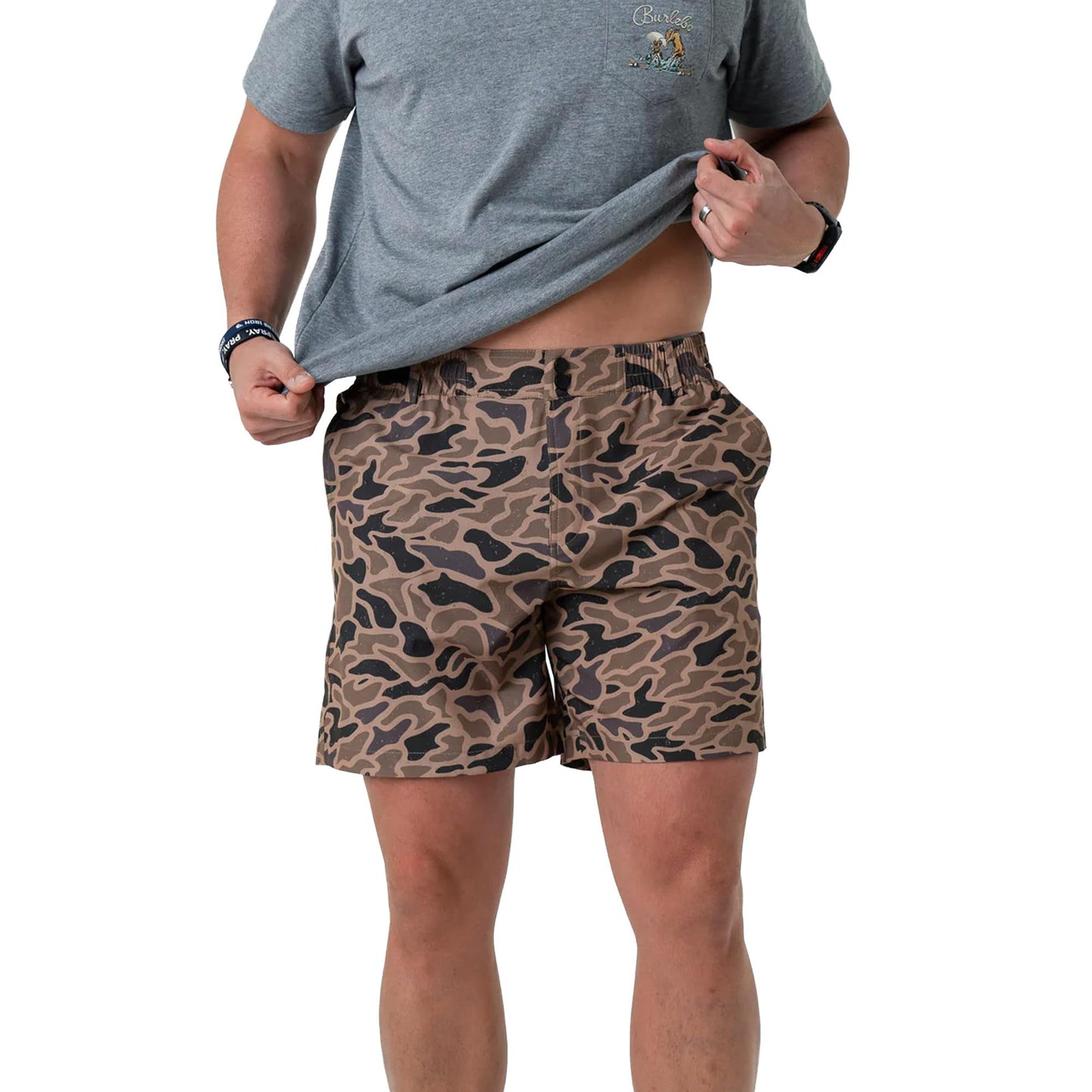 BURLEBO Men’s Everyday Shorts – Lightweight Casual Shorts with Stretch Fabric and Functional Pockets
