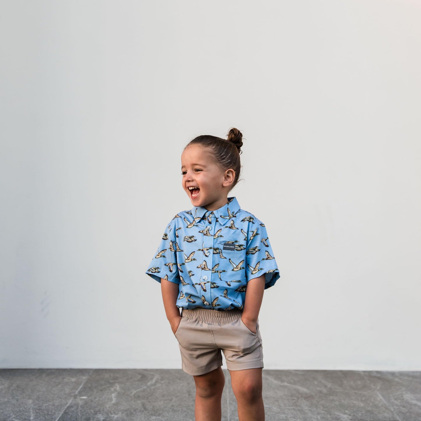 BURLEBO Youth Everyday Shorts – Lightweight Stretch Shorts with Pockets and Adjustable Waistband