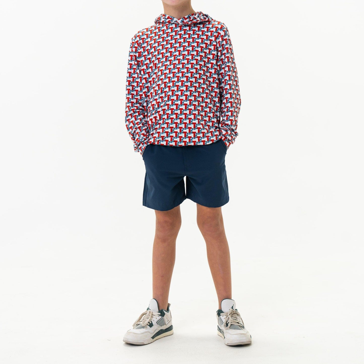 BURLEBO Youth Everyday Shorts – Lightweight Stretch Shorts with Pockets and Adjustable Waistband