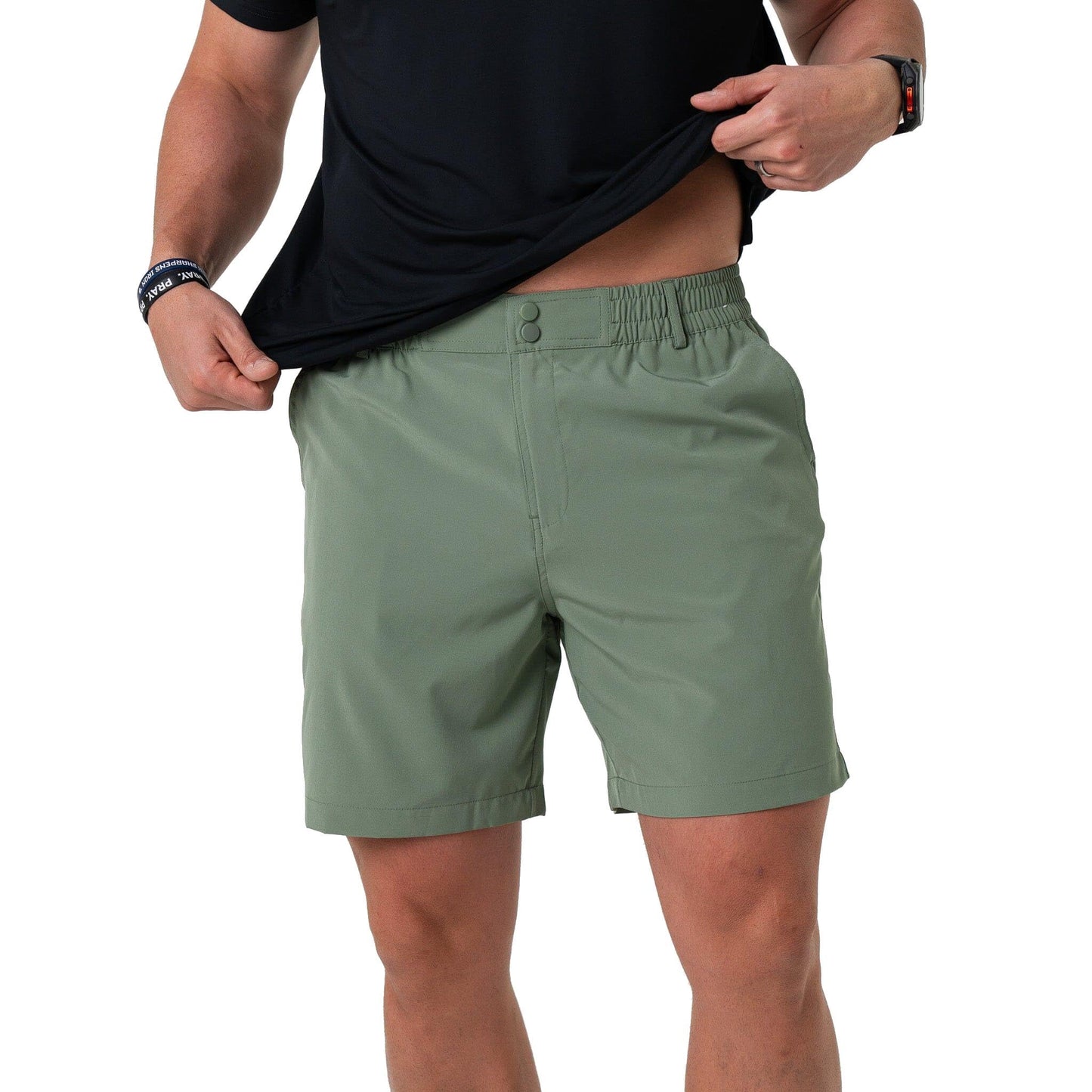 BURLEBO Men’s Everyday Shorts – Lightweight Casual Shorts with Stretch Fabric and Functional Pockets