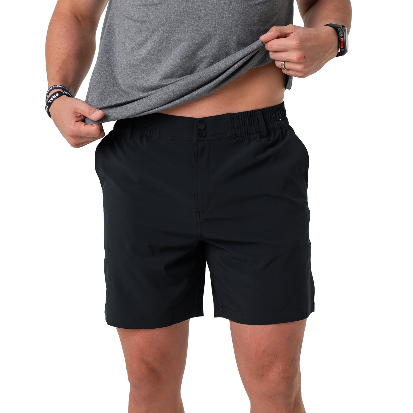 BURLEBO Men’s Everyday Shorts – Lightweight Casual Shorts with Stretch Fabric and Functional Pockets