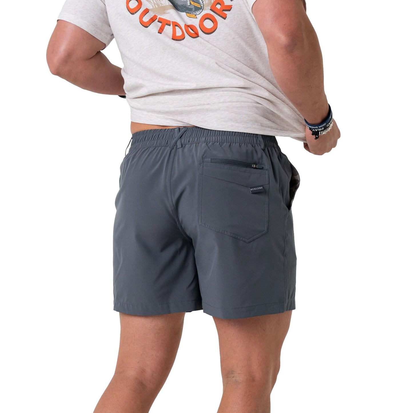 BURLEBO Men’s Everyday Shorts – Lightweight Casual Shorts with Stretch Fabric and Functional Pockets