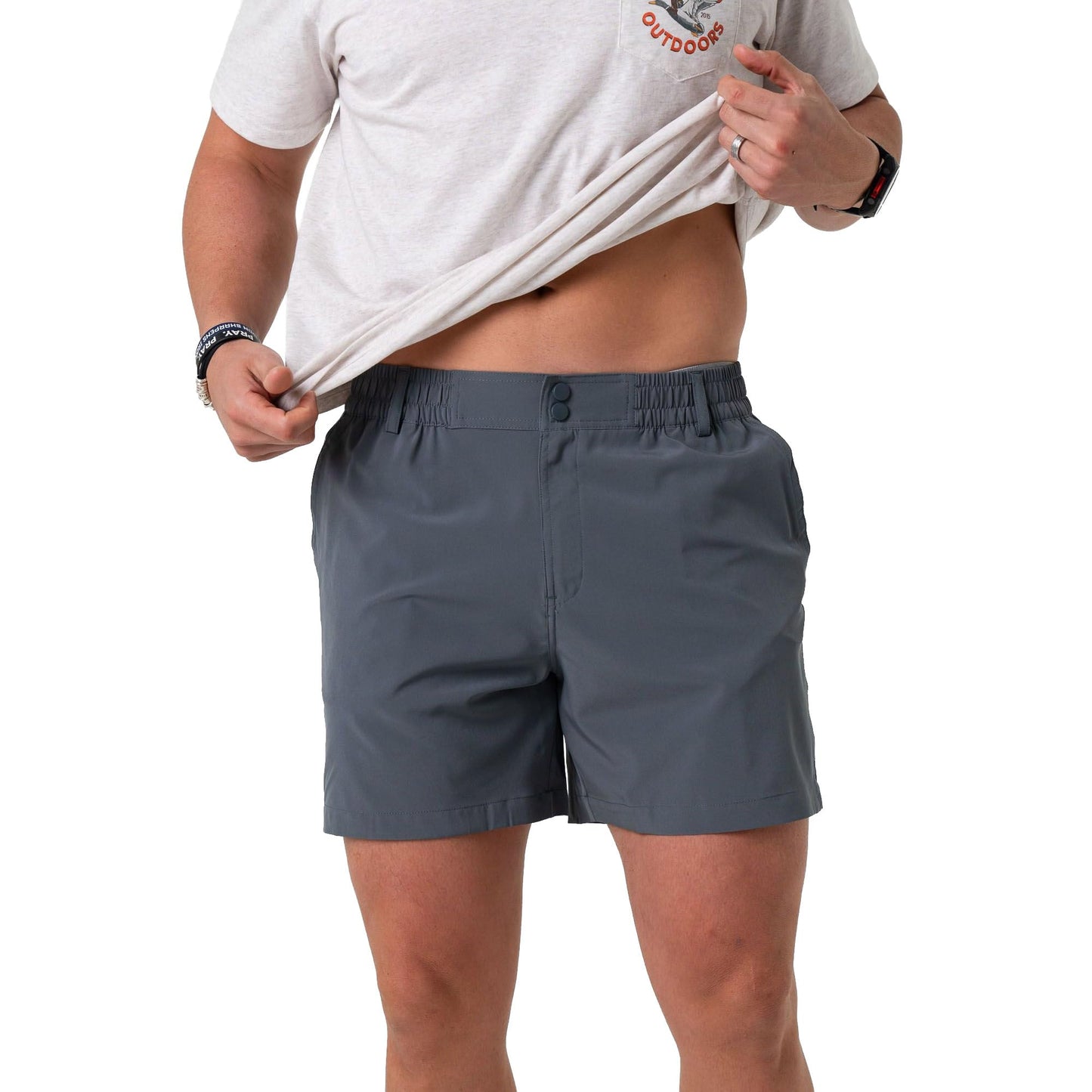 BURLEBO Men’s Everyday Shorts – Lightweight Casual Shorts with Stretch Fabric and Functional Pockets