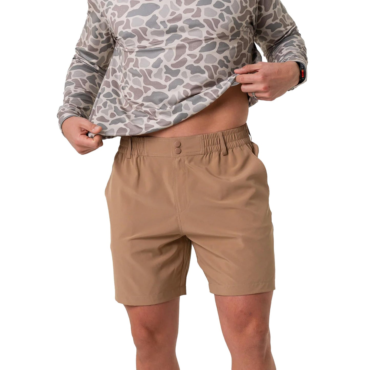 BURLEBO Men’s Everyday Shorts – Lightweight Casual Shorts with Stretch Fabric and Functional Pockets