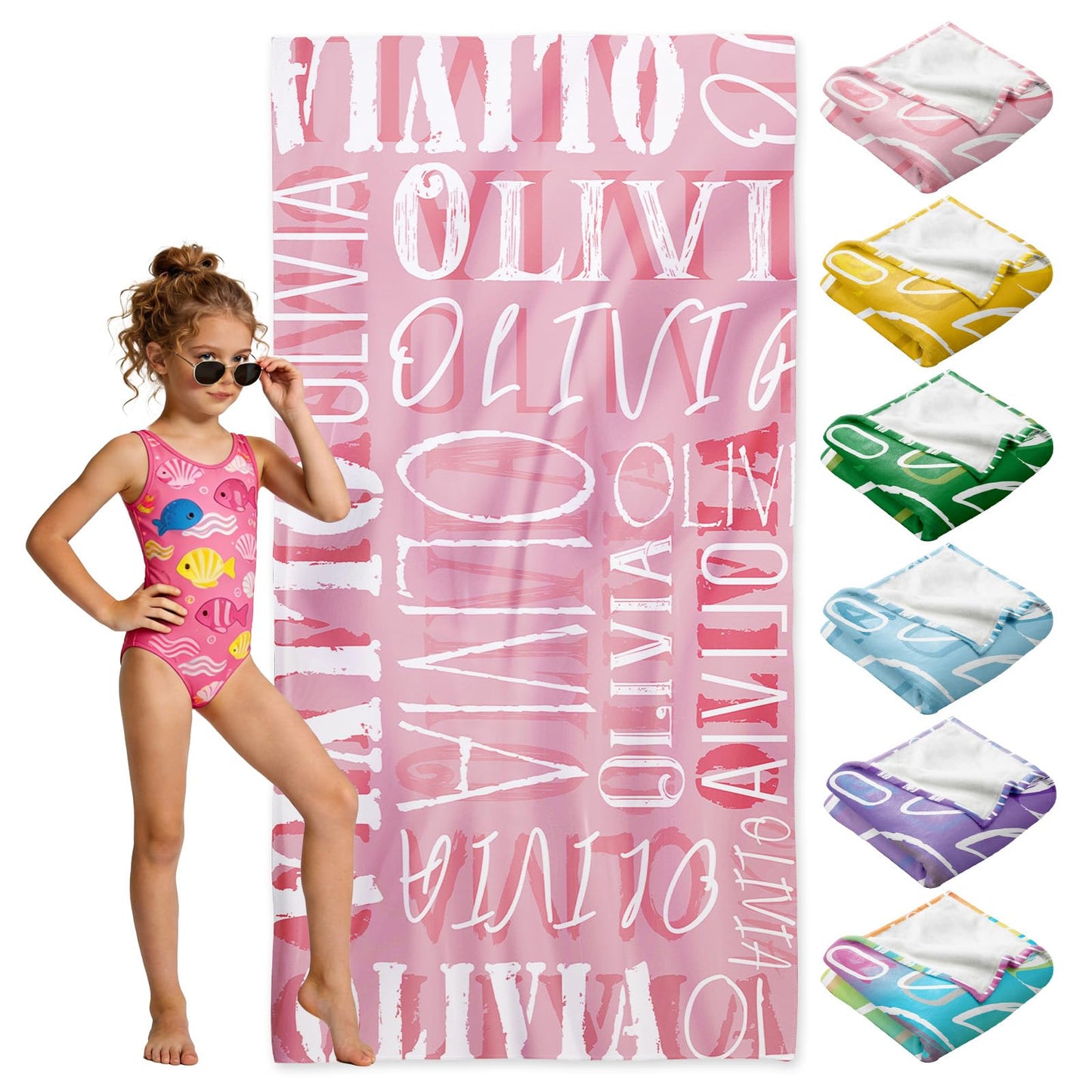 Personalized Beach Towels for Kids - Custom Ice Cream Drip Baseball Beach Towel for Boys,Customized Ultra Absorbent Super Soft Swim/Pool Towel,Team Gift,Youth Baseball Gift for Boys