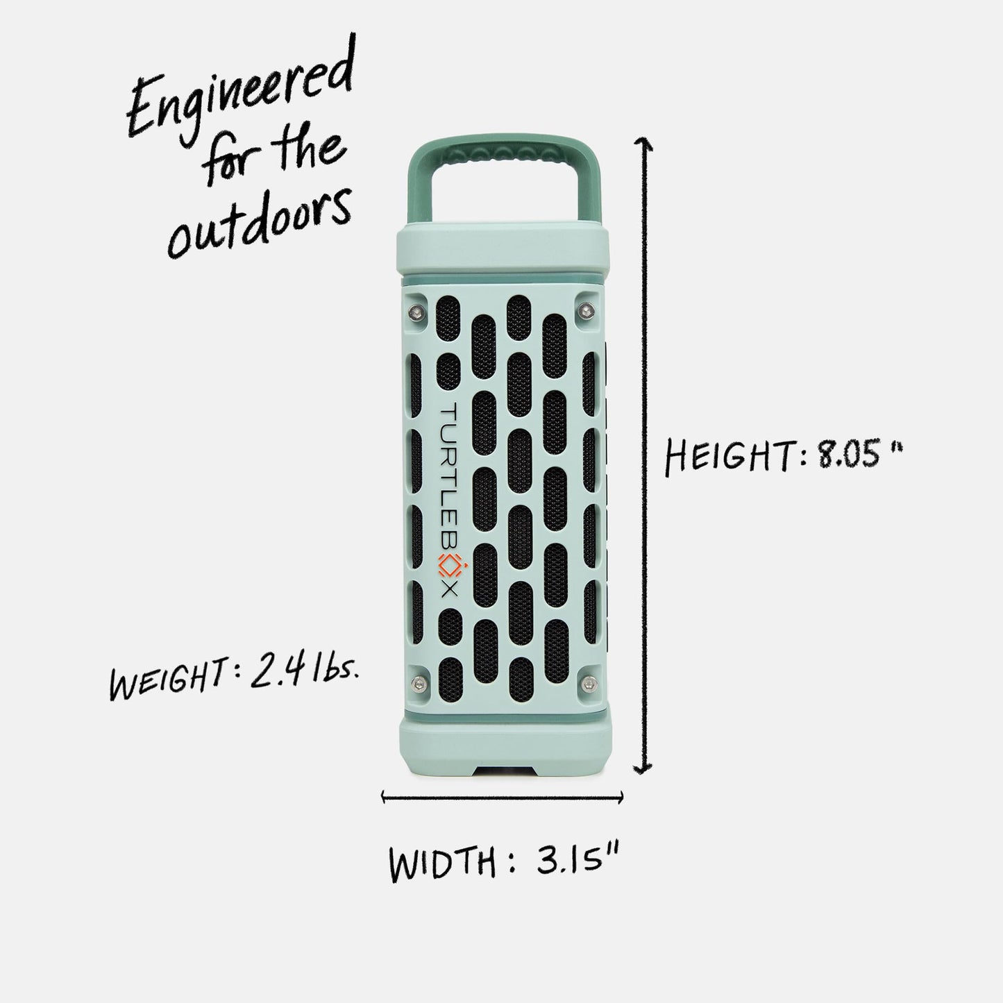 Turtlebox Ranger: Loud! Outdoor Portable Bluetooth 5.4 Speaker | Rugged, Waterproof, Ultra-Portable | Plays to 105db, Deep Bass, Shockproof, Unlimited Pairing for Full Stereo Experience, Tan