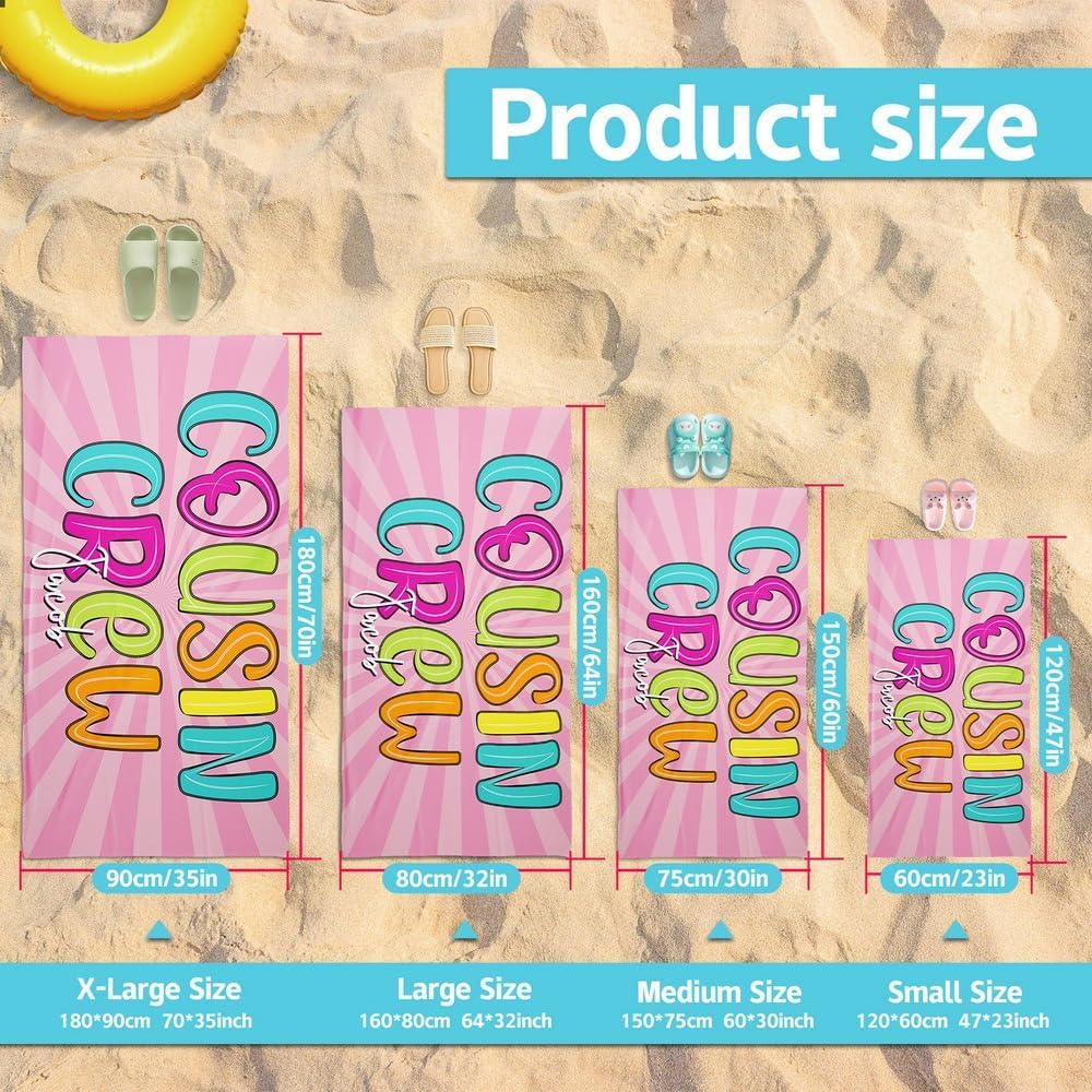 Personalized Beach Towels for Kids Adults - Custom Kids Beach Towels with Names- Customized Sand Free Quick Dry Striped Bath/Pool/Beach Towel for Boys Girls Women Men(Color1)
