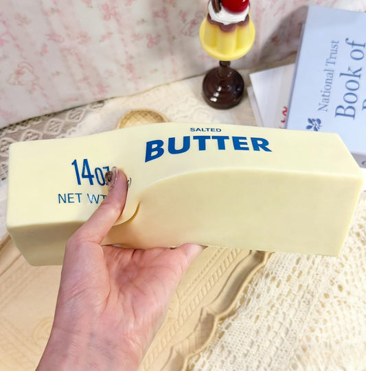 9.5in Butter Squishy,Large Slow Rising Squishy，Sticky Butter Sticks Squeeze Toy,Large Fidget ,Party Favor