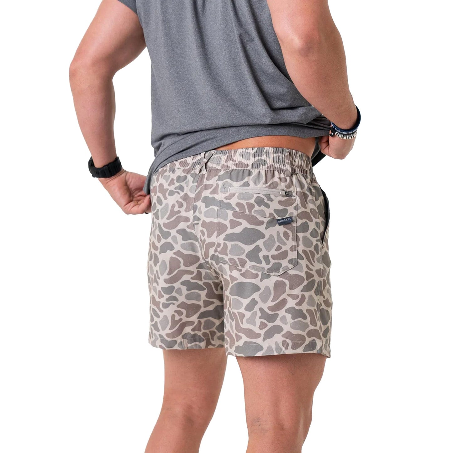 BURLEBO Men’s Everyday Shorts – Lightweight Casual Shorts with Stretch Fabric and Functional Pockets