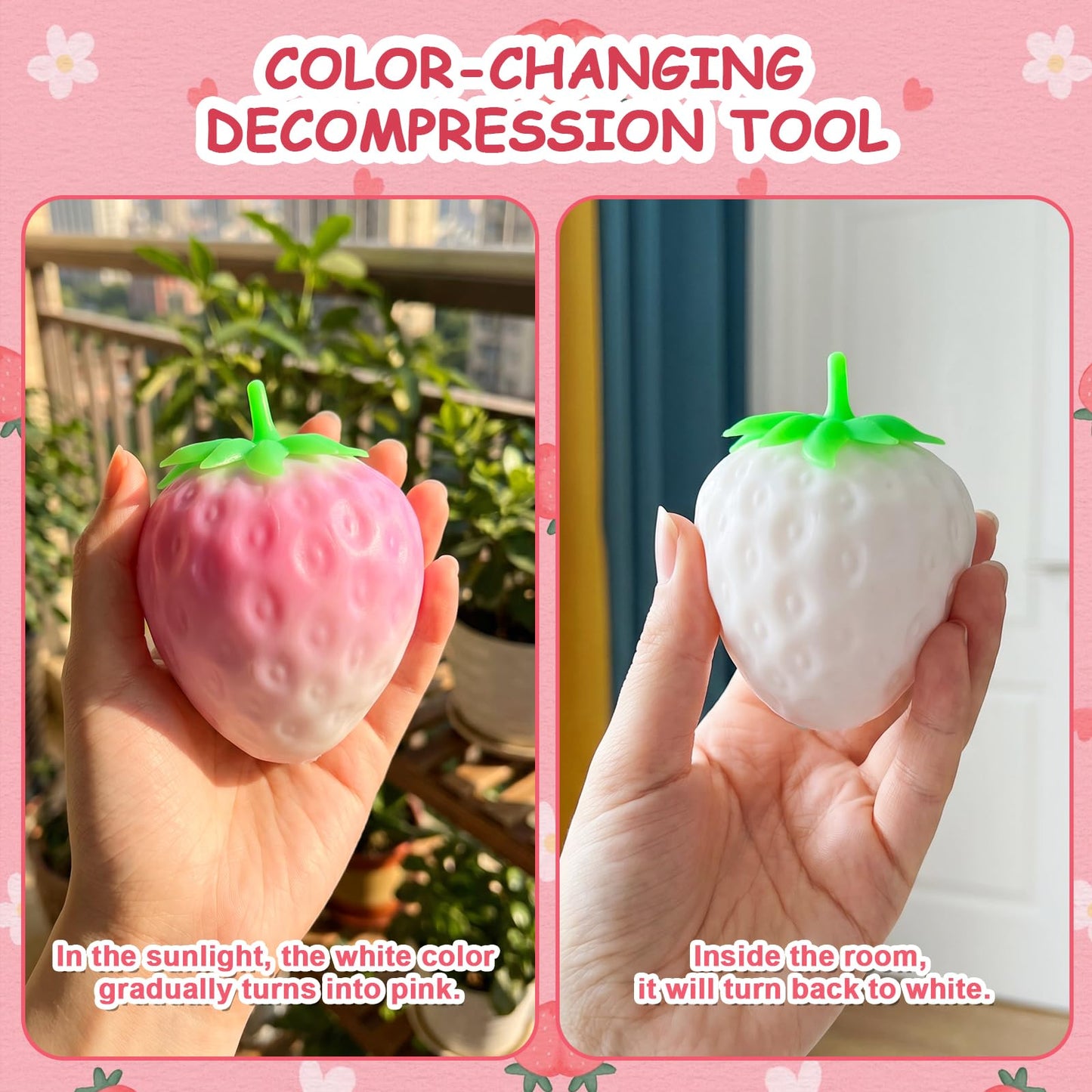 Strawberry Squishy, Strawberry Squishy Sensory Fidget Giant Jumbo Big Slow Rising Stress Ball Squeeze Toy Fruit Realistic for Relief, Adults Kids Gifts Party Favor (1pcs)