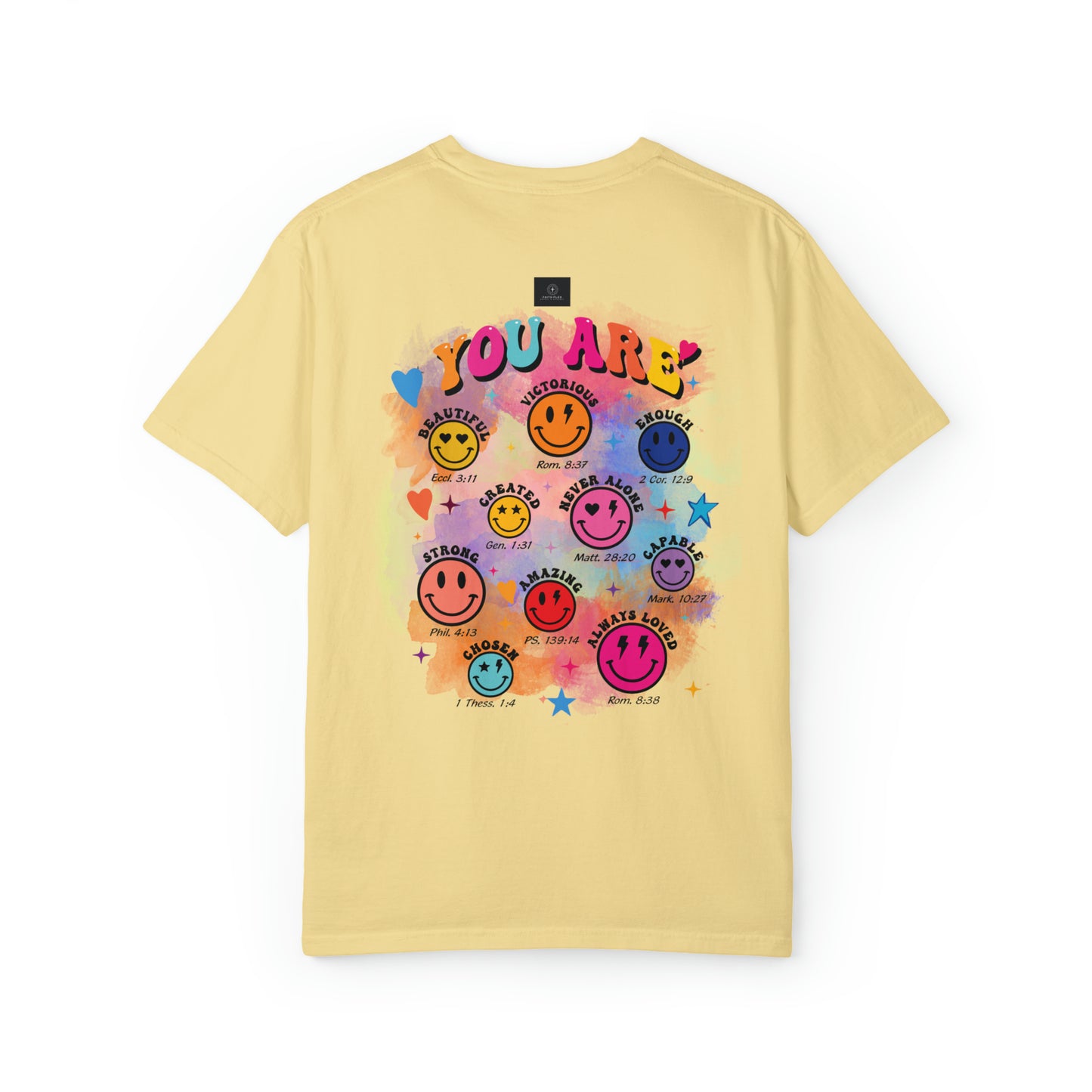 Jesus Smiley Unisex Garment-Dyed T-shirt