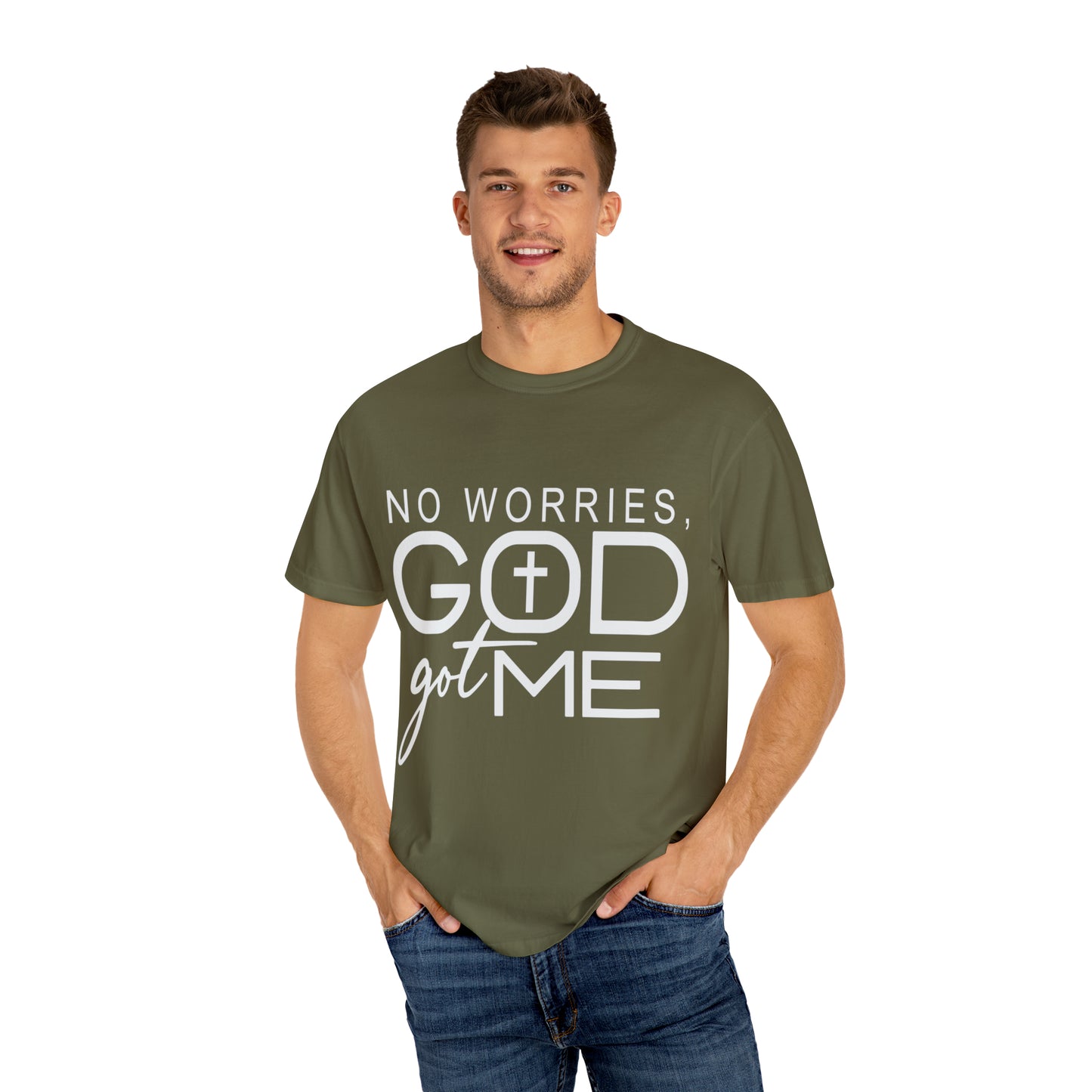 Gods got me  Unisex Garment-Dyed T-shirt