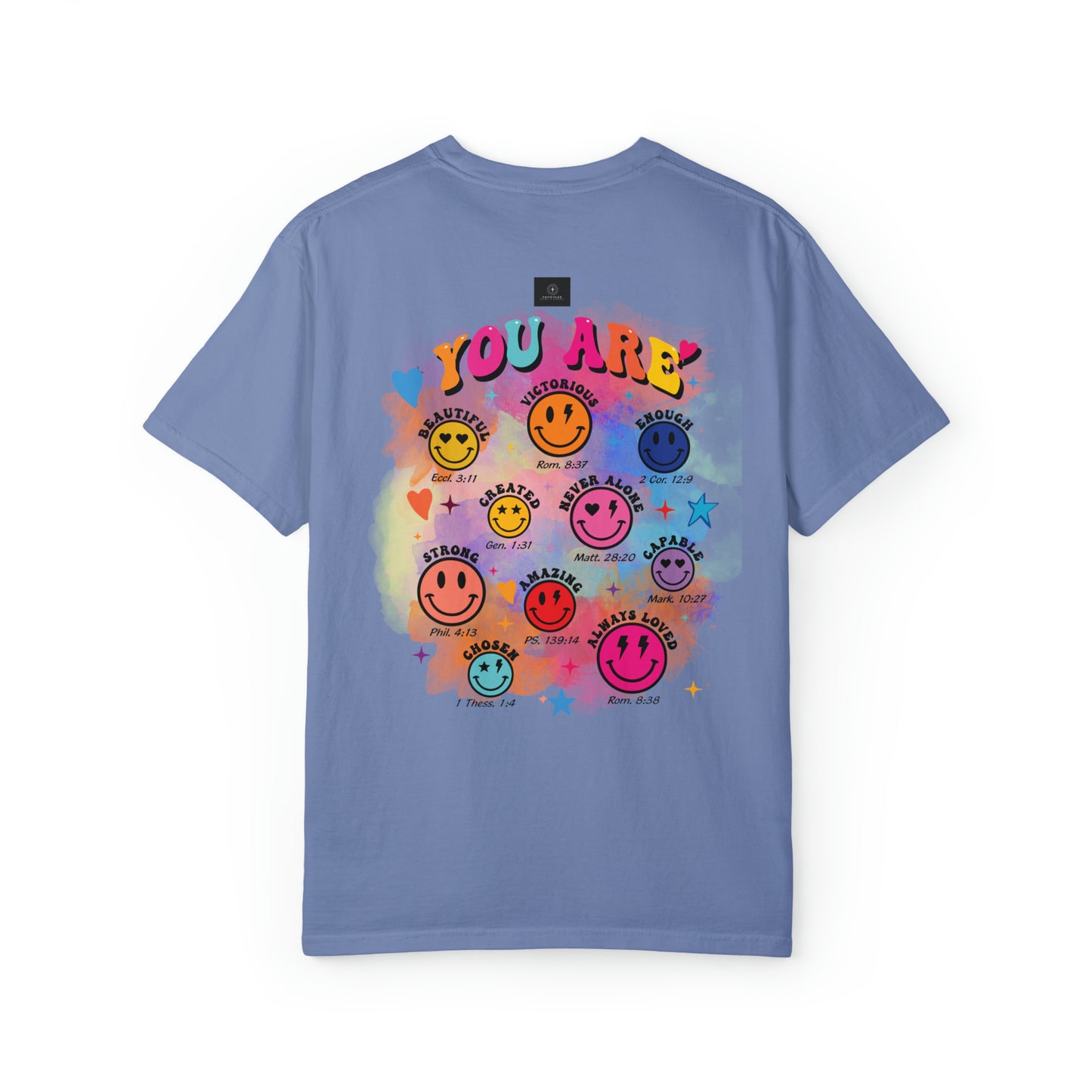 Jesus Smiley Unisex Garment-Dyed T-shirt