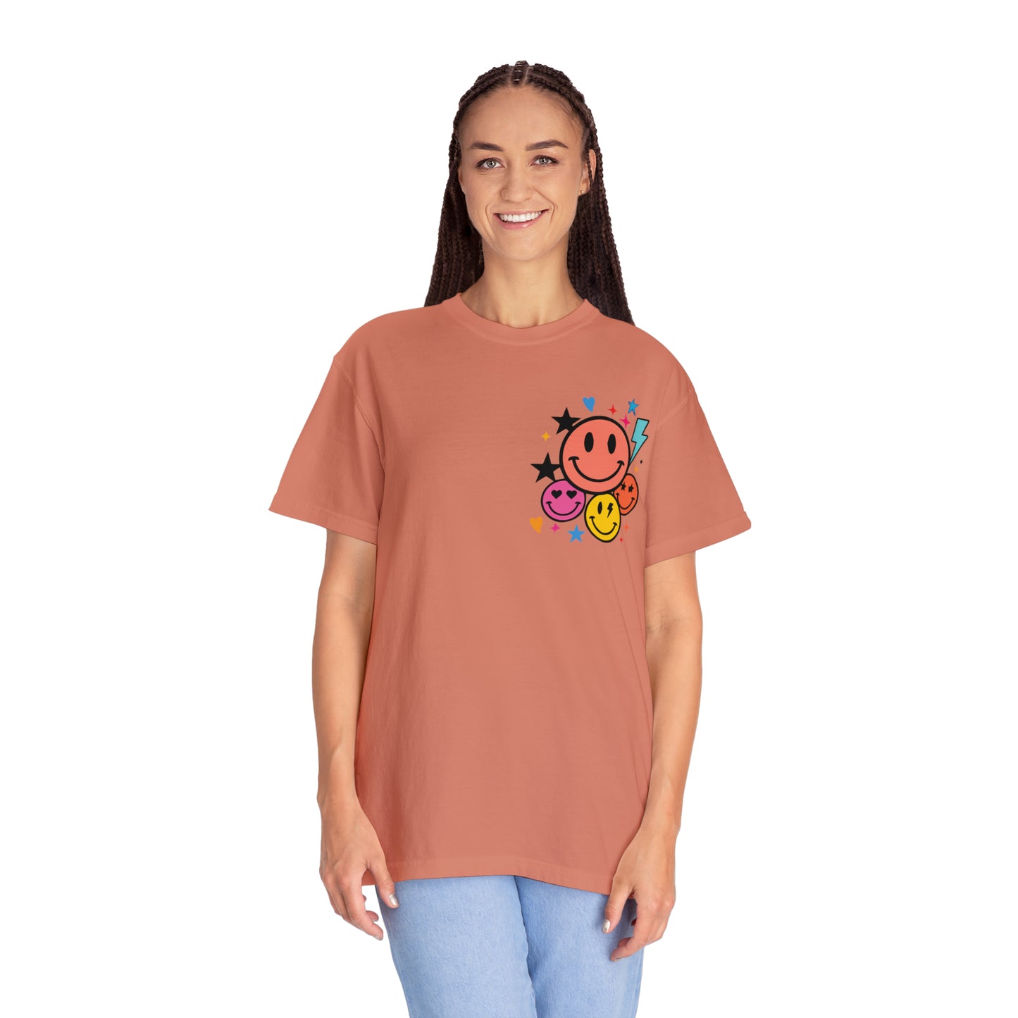 Jesus Smiley Unisex Garment-Dyed T-shirt
