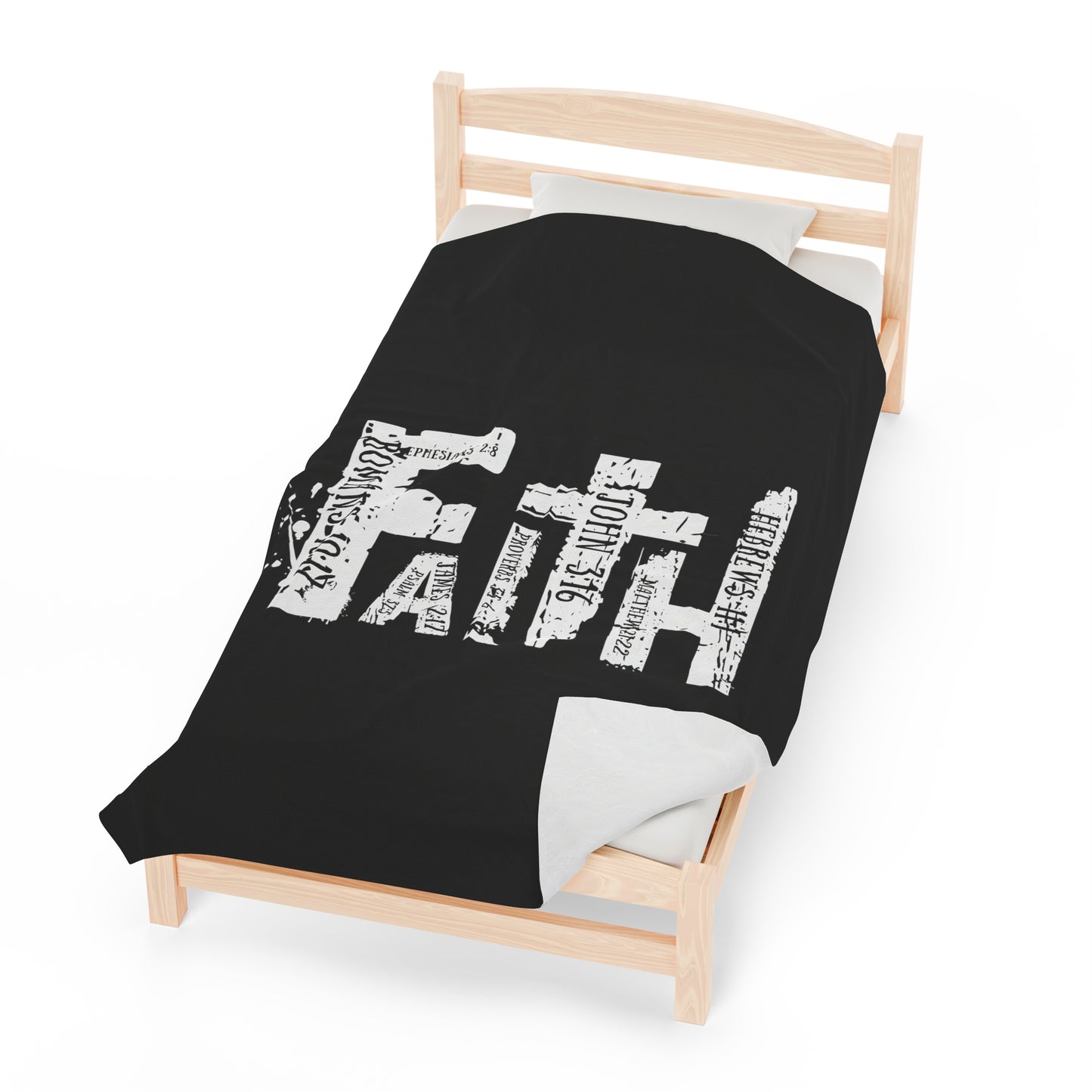 FAITH Velveteen Plush Blanket
