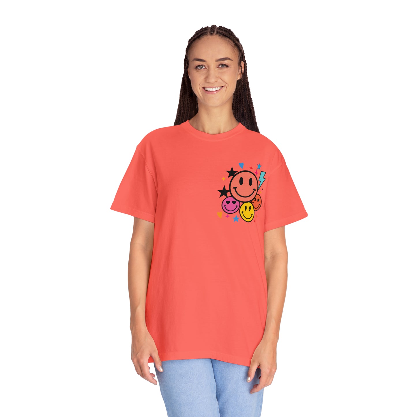 Jesus Smiley Unisex Garment-Dyed T-shirt