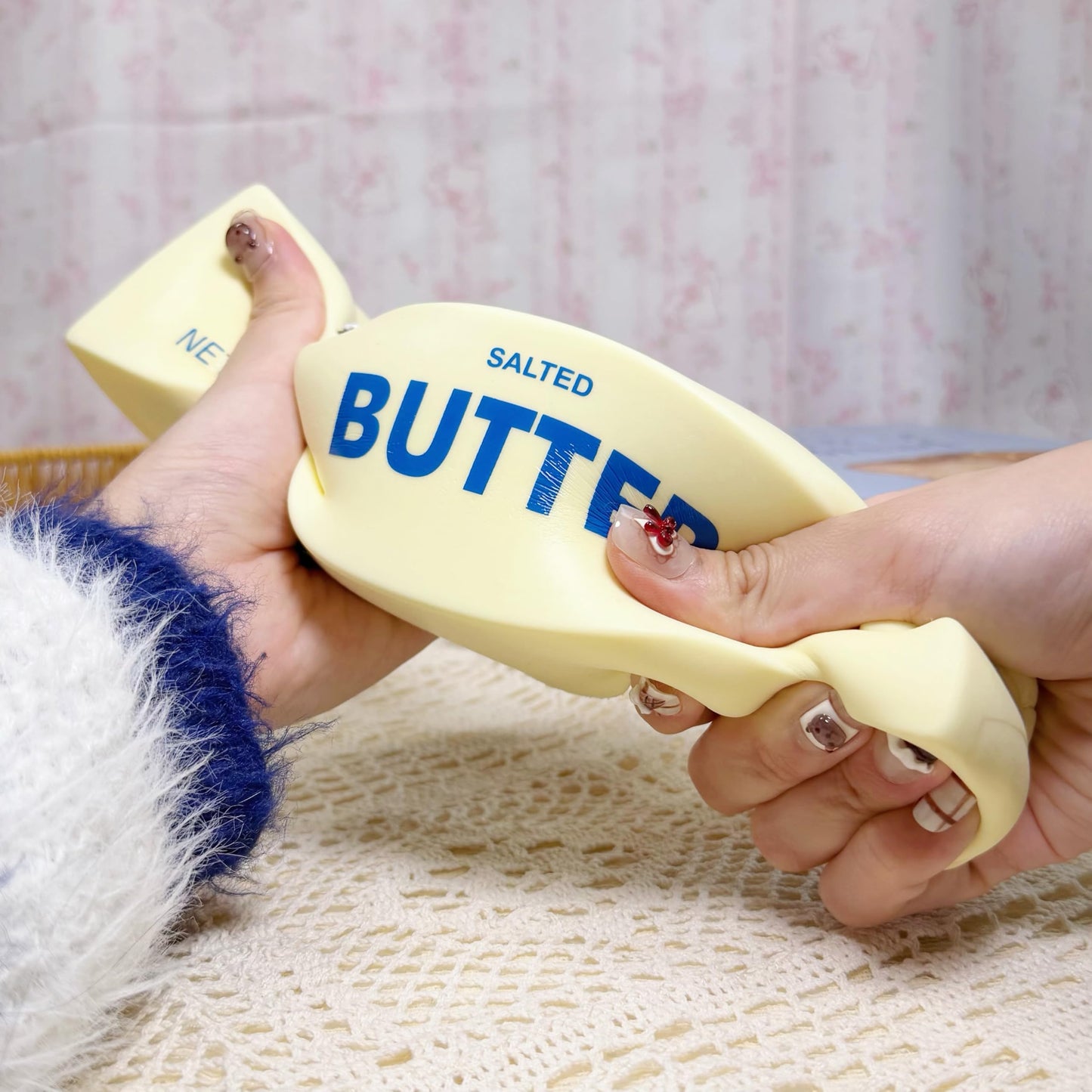 9.5in Butter Squishy,Large Slow Rising Squishy，Sticky Butter Sticks Squeeze Toy,Large Fidget ,Party Favor