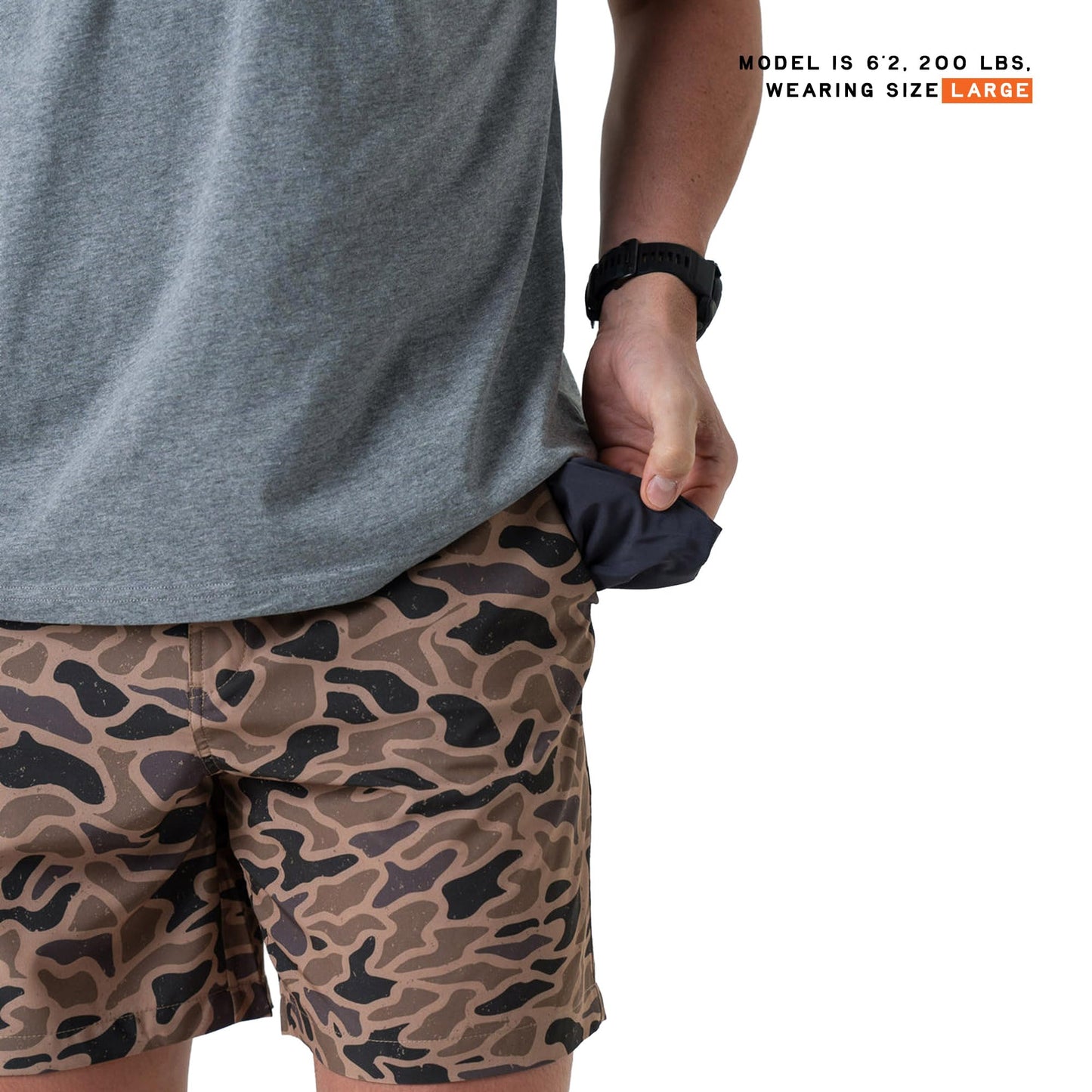 BURLEBO Men’s Everyday Shorts – Lightweight Casual Shorts with Stretch Fabric and Functional Pockets