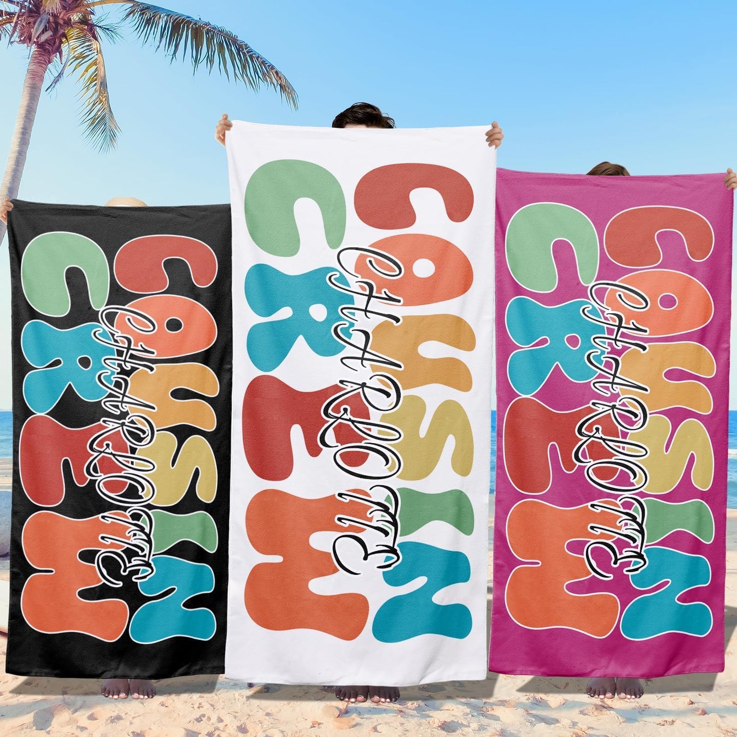 Personalized Beach Towels for Kids - Custom Ice Cream Drip Baseball Beach Towel for Boys,Customized Ultra Absorbent Super Soft Swim/Pool Towel,Team Gift,Youth Baseball Gift for Boys