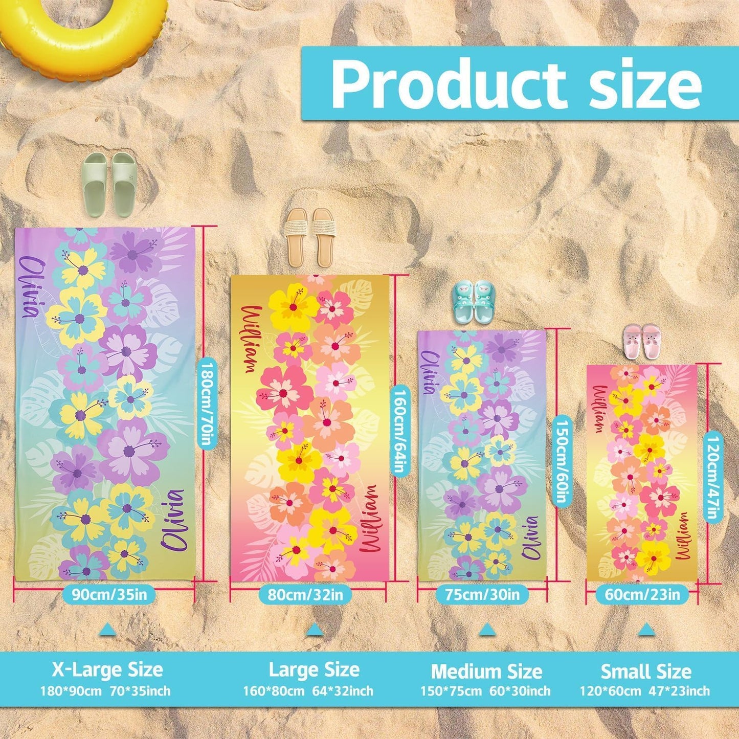 Personalized Beach Towels for Kids - Custom Ice Cream Drip Baseball Beach Towel for Boys,Customized Ultra Absorbent Super Soft Swim/Pool Towel,Team Gift,Youth Baseball Gift for Boys