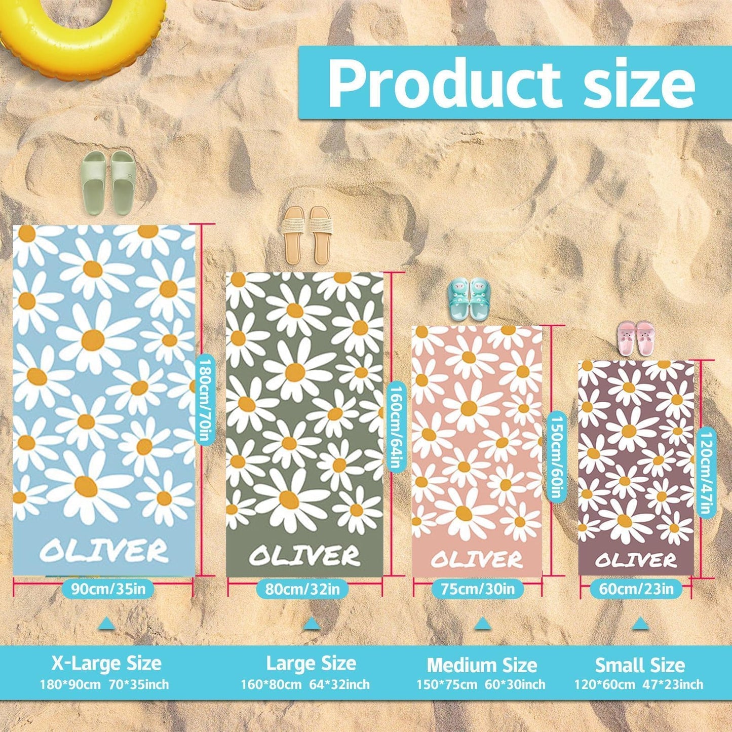 Personalized Beach Towels for Kids - Custom Ice Cream Drip Baseball Beach Towel for Boys,Customized Ultra Absorbent Super Soft Swim/Pool Towel,Team Gift,Youth Baseball Gift for Boys
