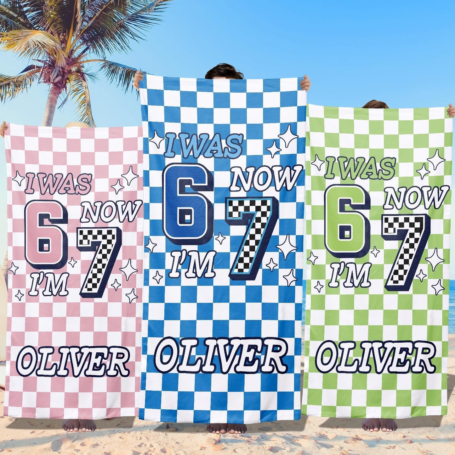 Personalized Beach Towels for Kids - Custom Ice Cream Drip Baseball Beach Towel for Boys,Customized Ultra Absorbent Super Soft Swim/Pool Towel,Team Gift,Youth Baseball Gift for Boys