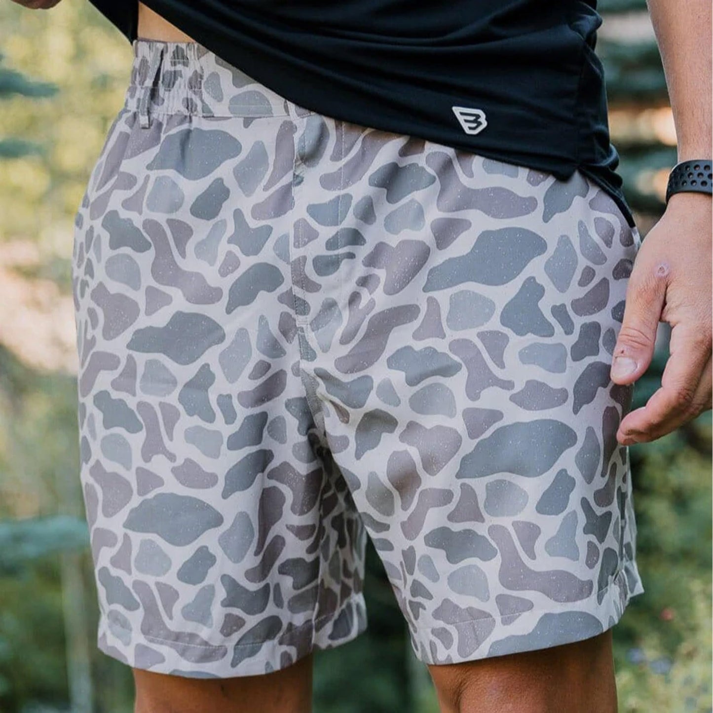 BURLEBO Men’s Everyday Shorts – Lightweight Casual Shorts with Stretch Fabric and Functional Pockets
