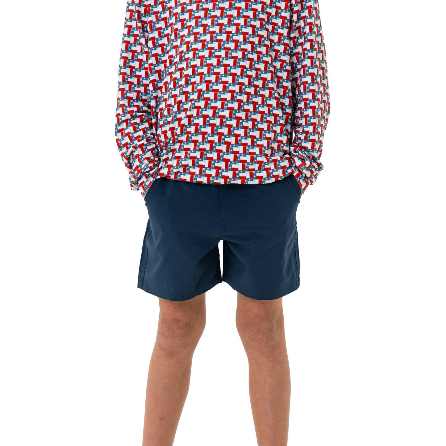 BURLEBO Youth Everyday Shorts – Lightweight Stretch Shorts with Pockets and Adjustable Waistband