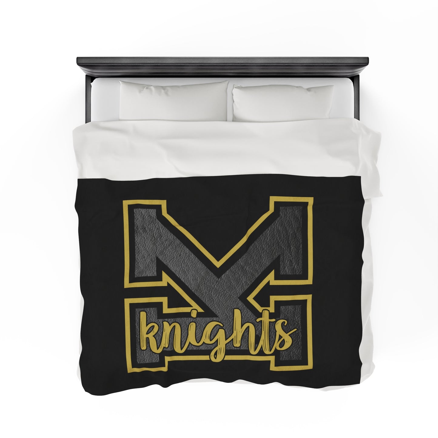 Black Knights Velveteen Plush Blanket