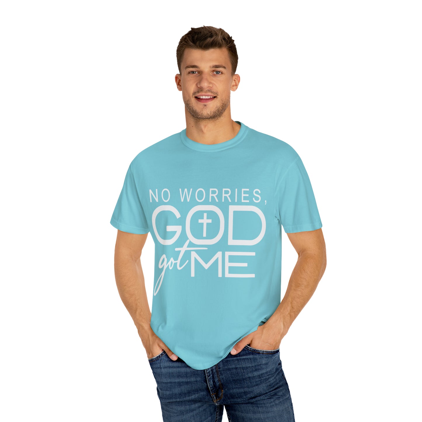 Gods got me  Unisex Garment-Dyed T-shirt