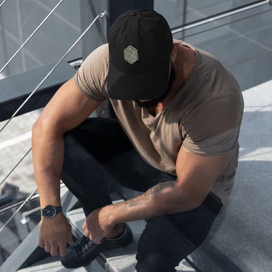 camo Distressed Dad Hat