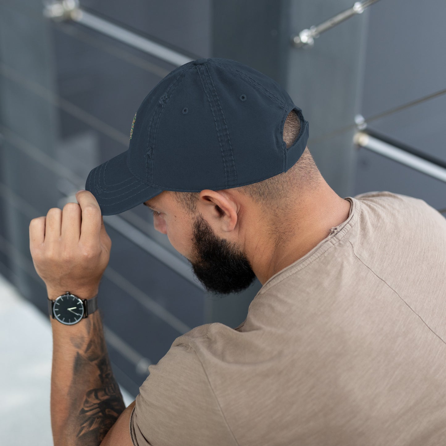 camo Distressed Dad Hat
