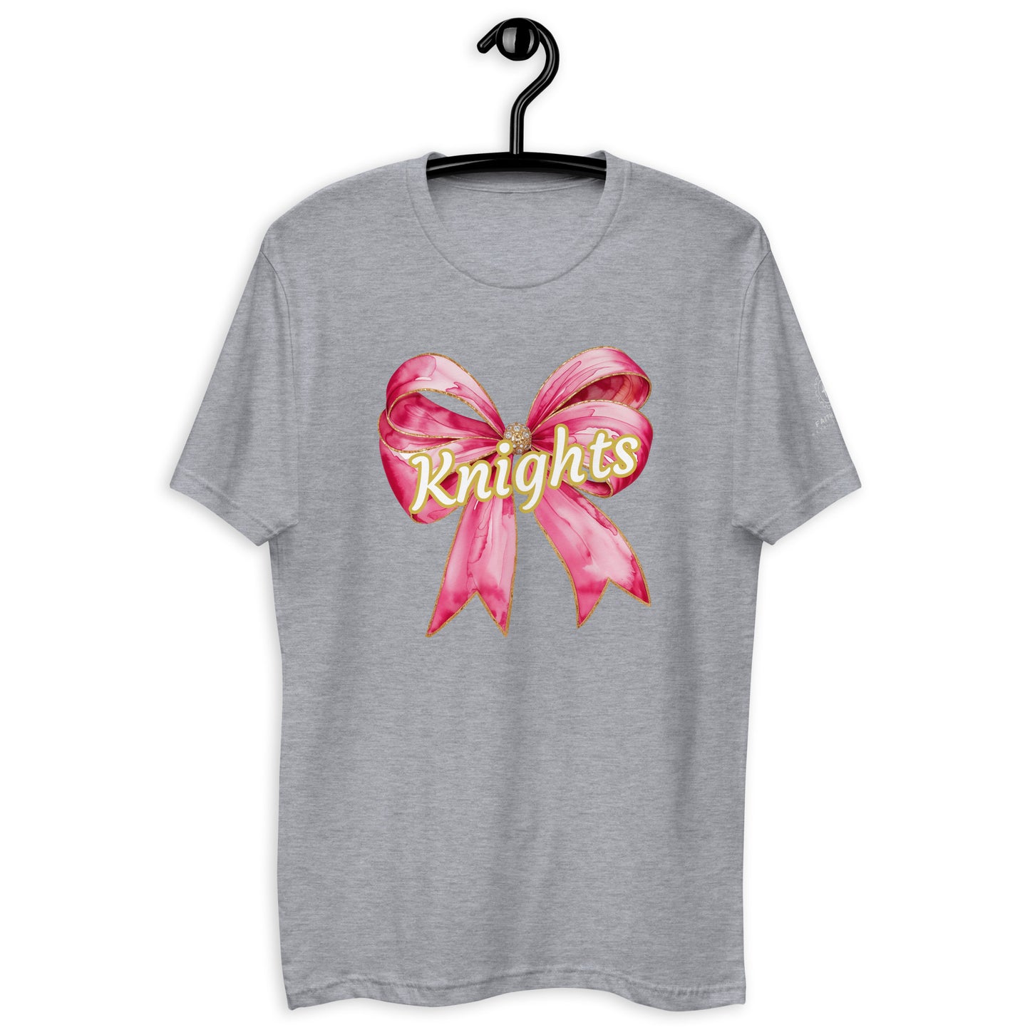 knights oversized pink bow Short Sleeve T-shirt